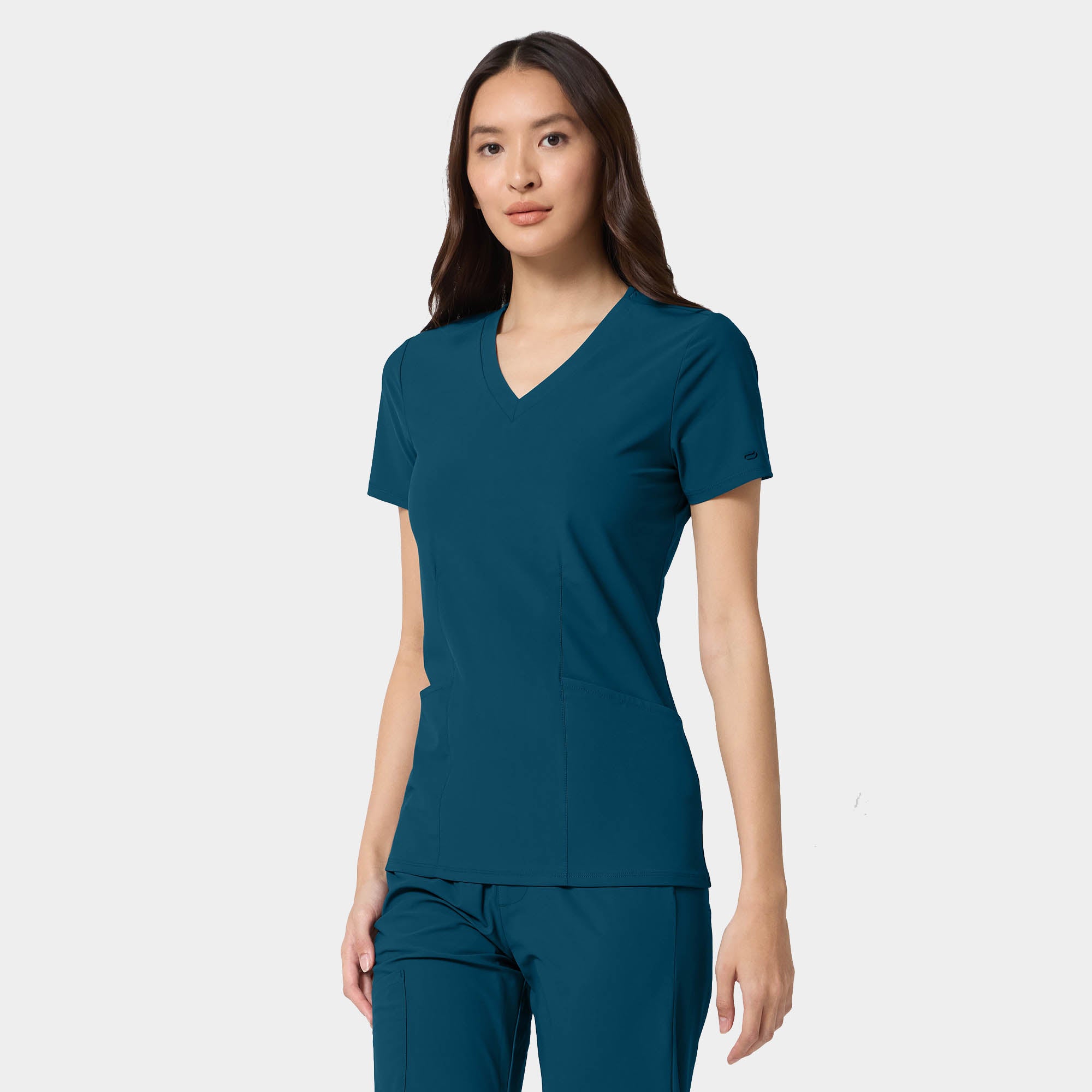 Women's Shaped V-Neck Top | IN00033