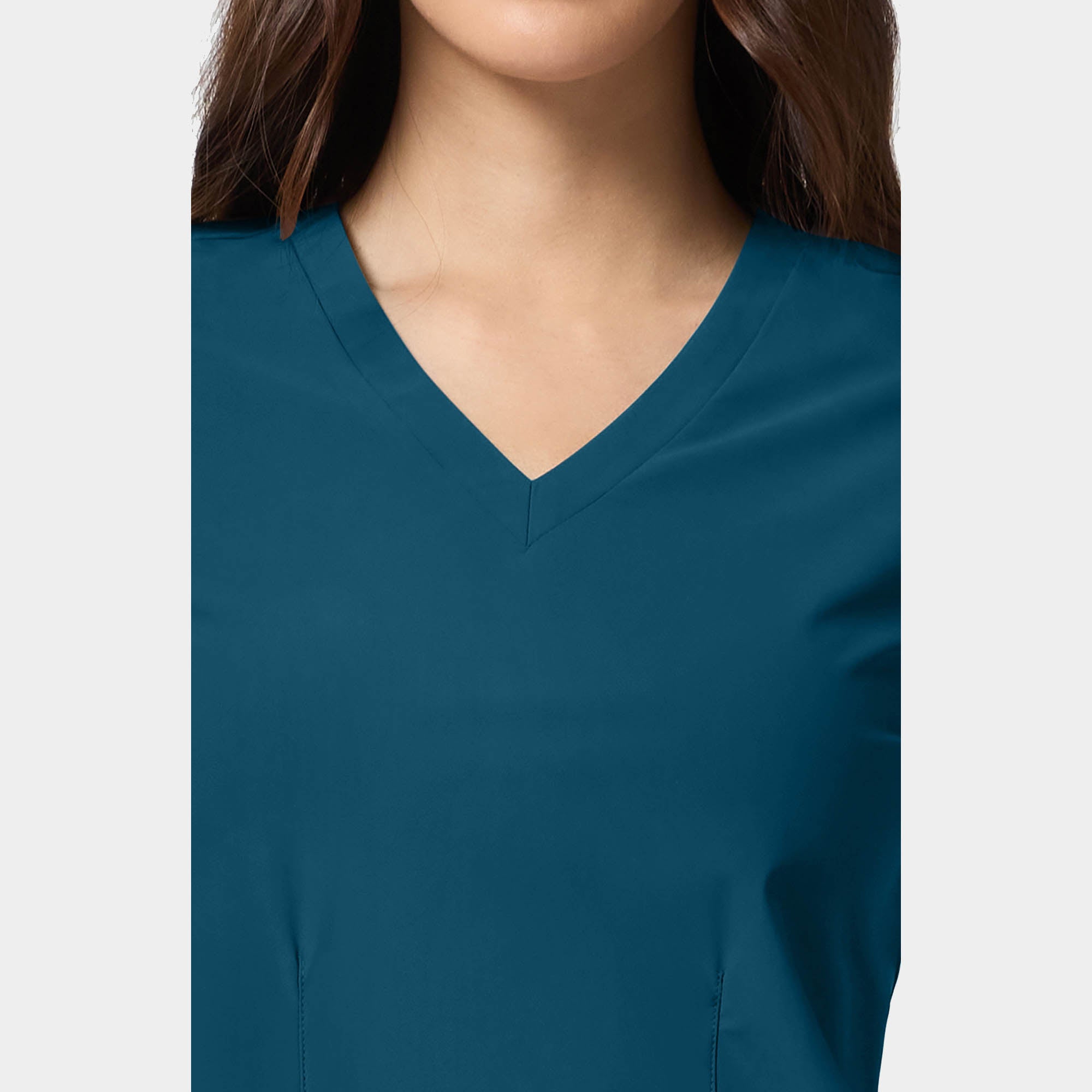 Women's Shaped V-Neck Top | IN00033