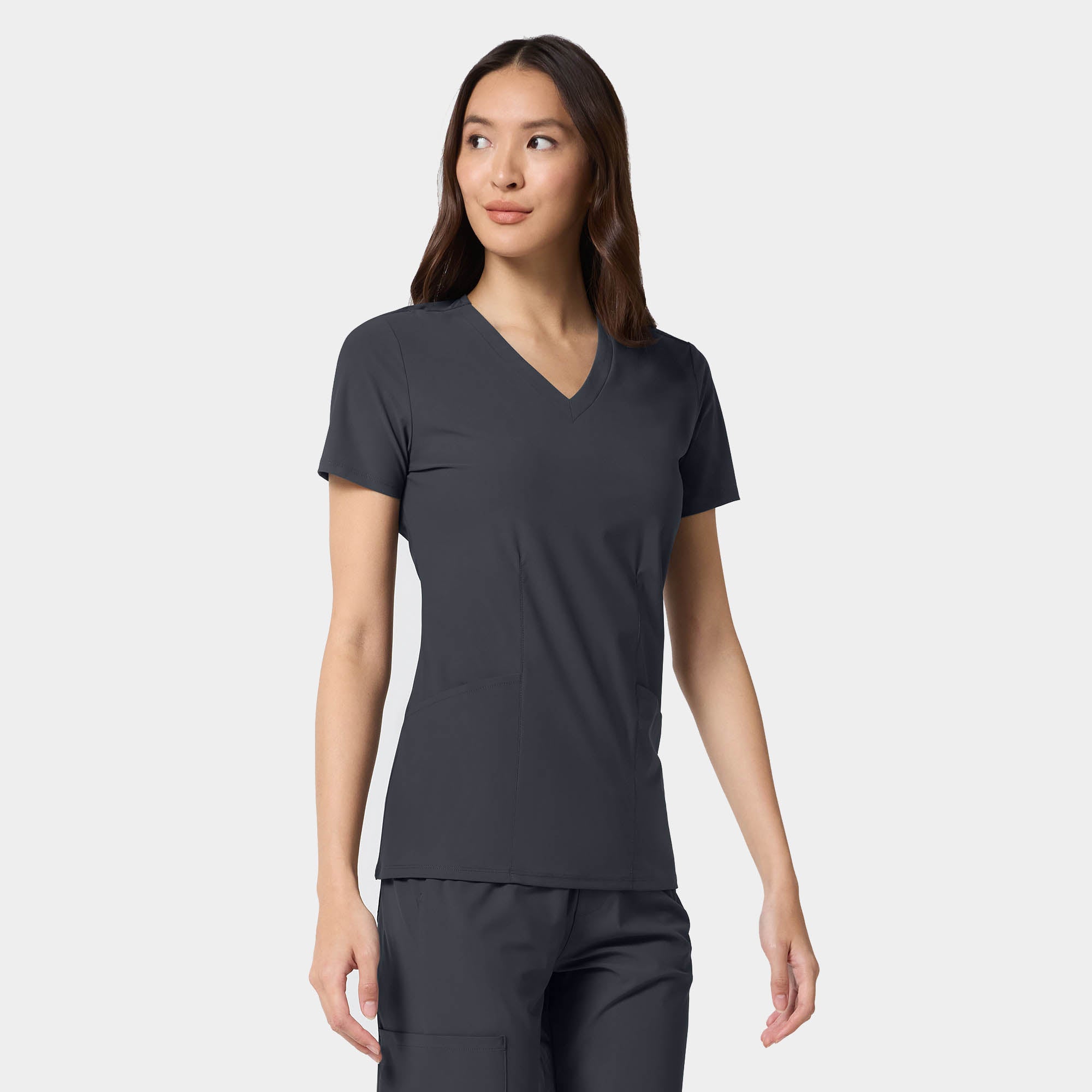 Women's Shaped V-Neck Top | IN00033