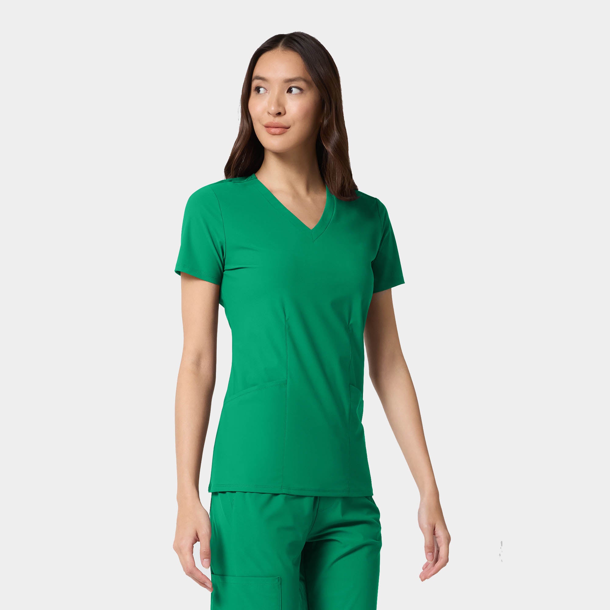 Women's Shaped V-Neck Top | IN00033