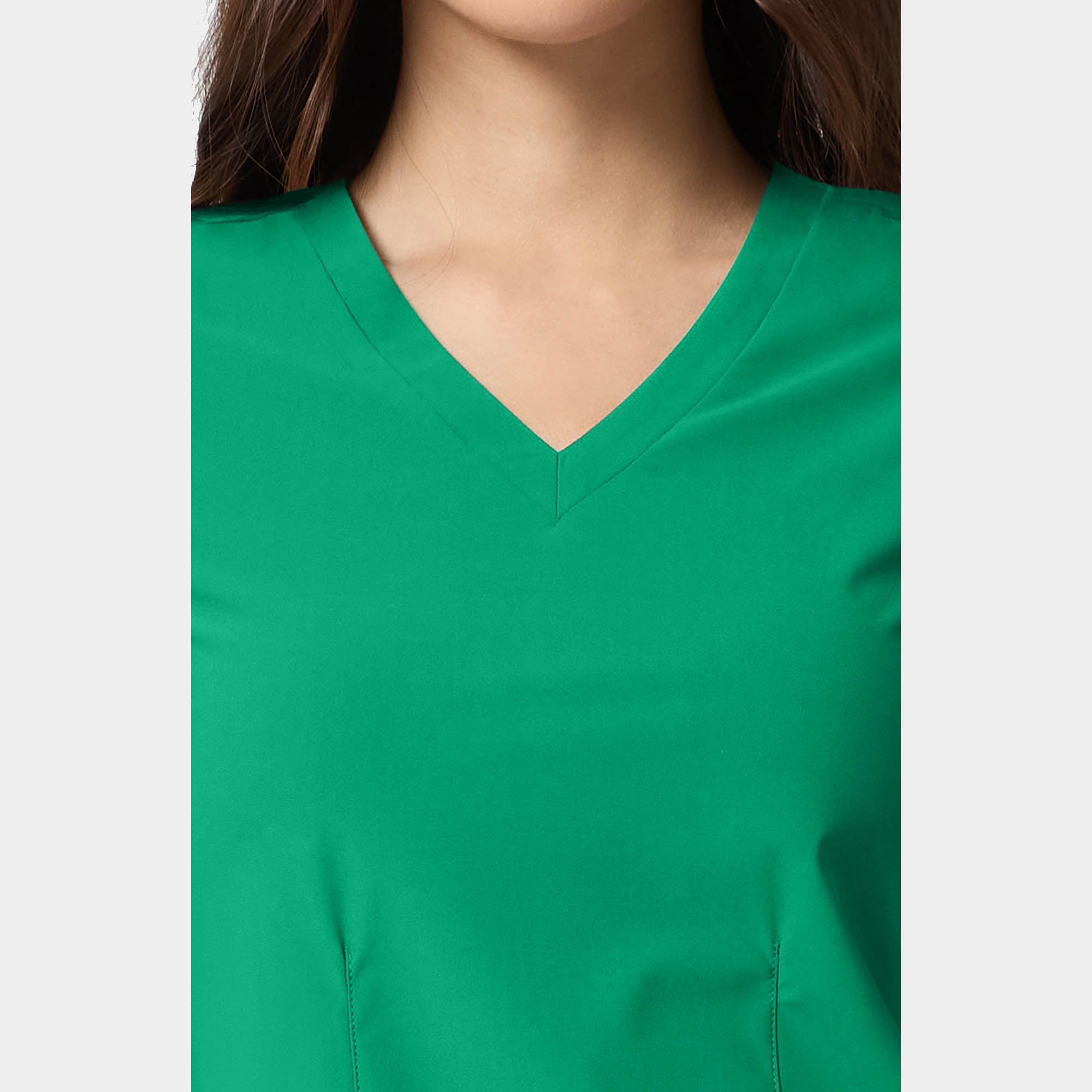 Women's Shaped V-Neck Top | IN00033