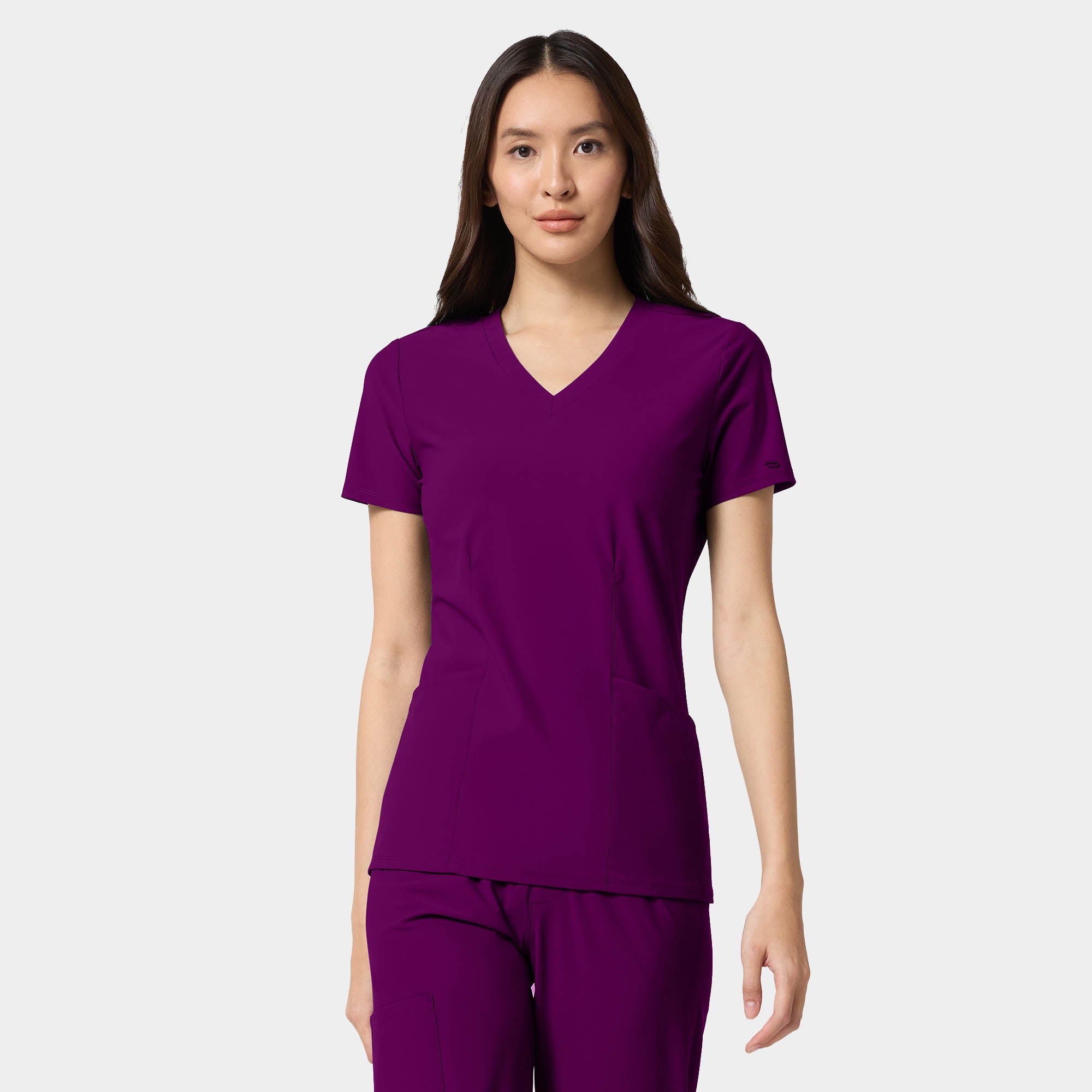 Women's Shaped V-Neck Top | IN00033