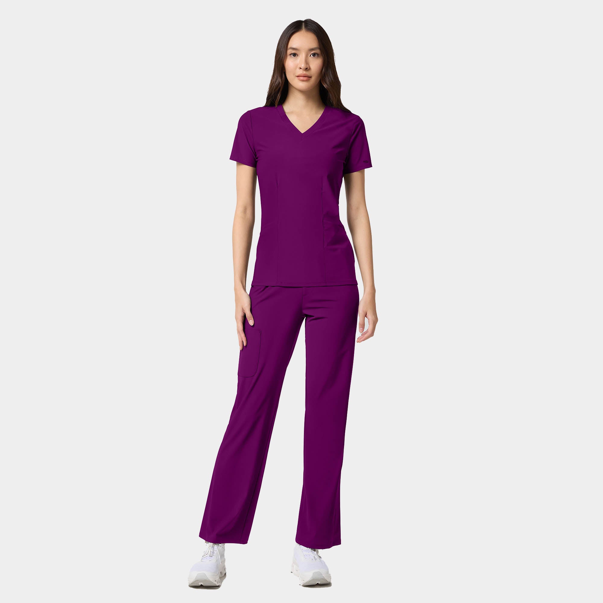 Women's Shaped V-Neck Top | IN00033
