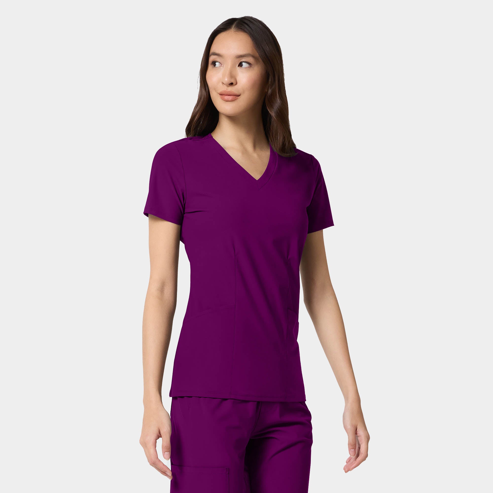 Women's Shaped V-Neck Top | IN00033