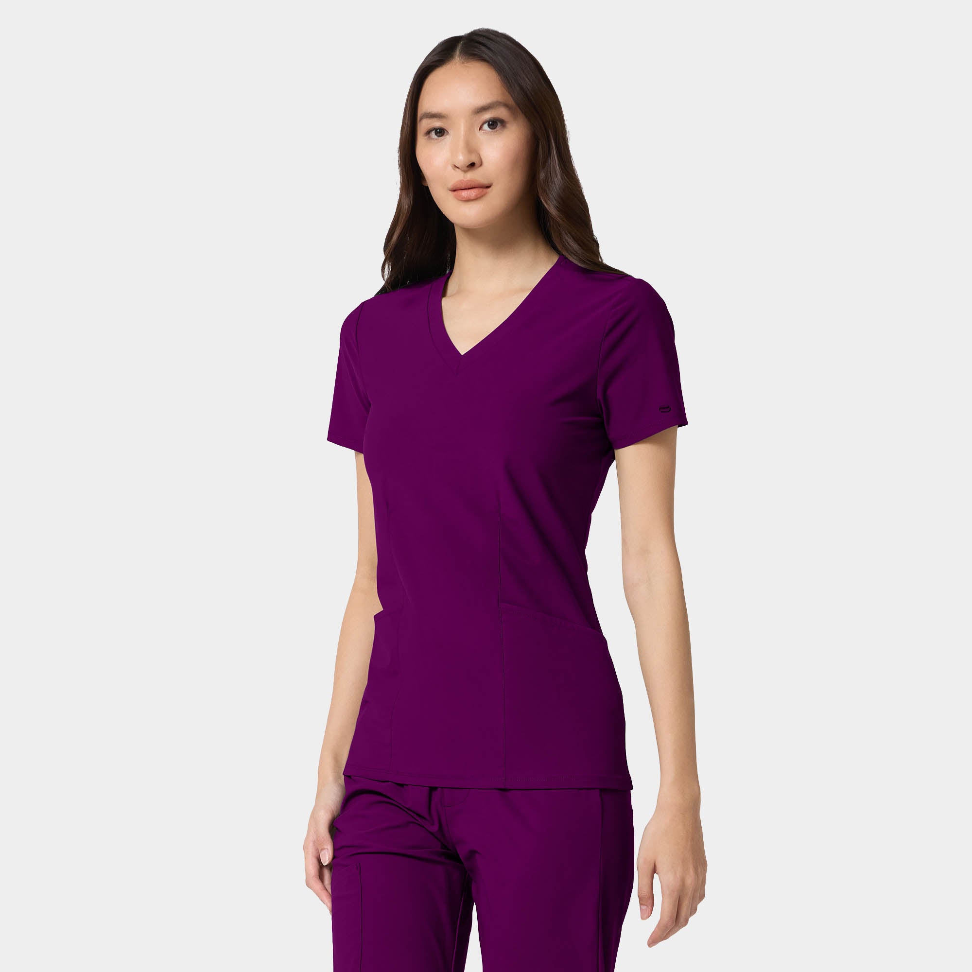 Women's Shaped V-Neck Top | IN00033