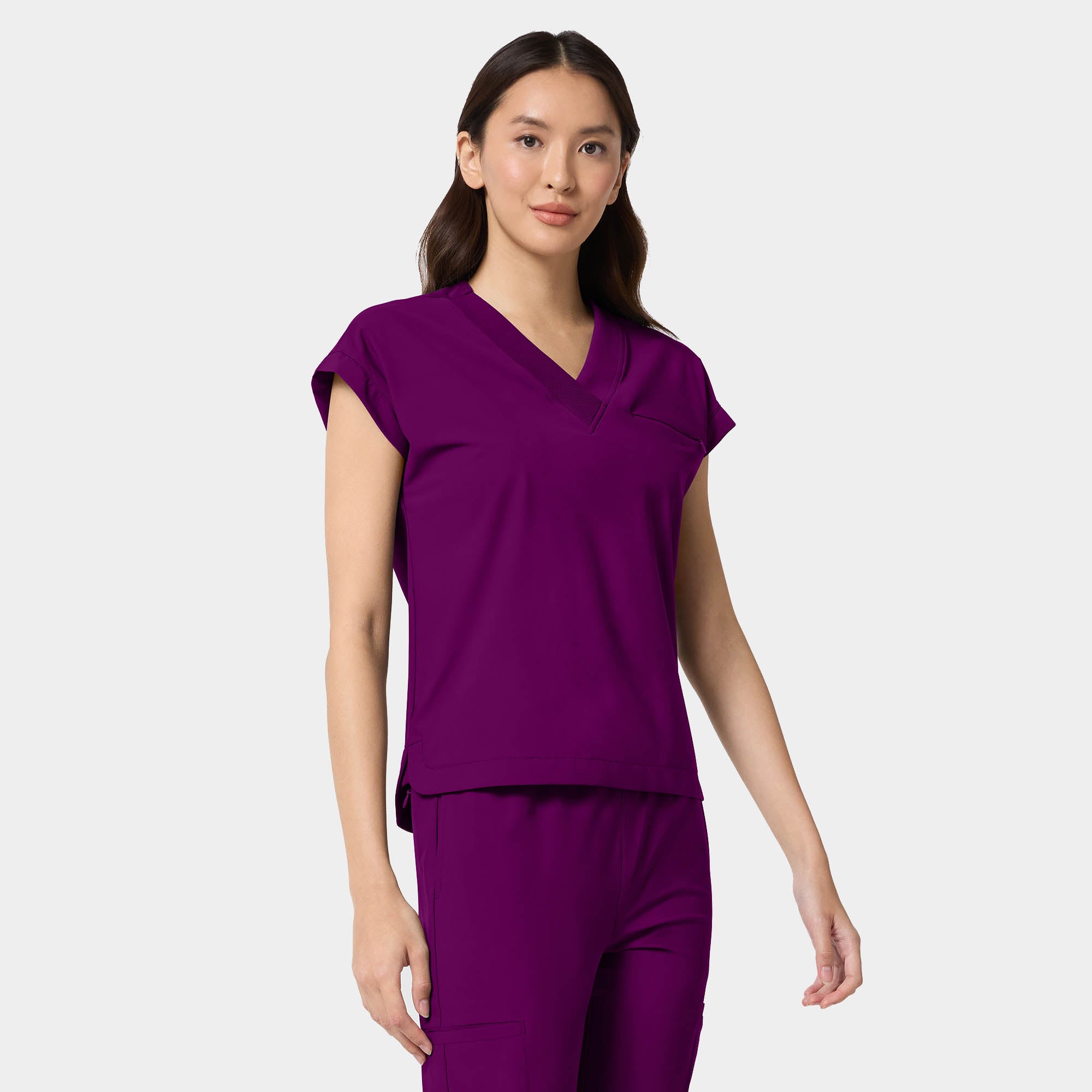 Women’s Tuck-In Dolman V-Neck Scrub Top | IN00034
