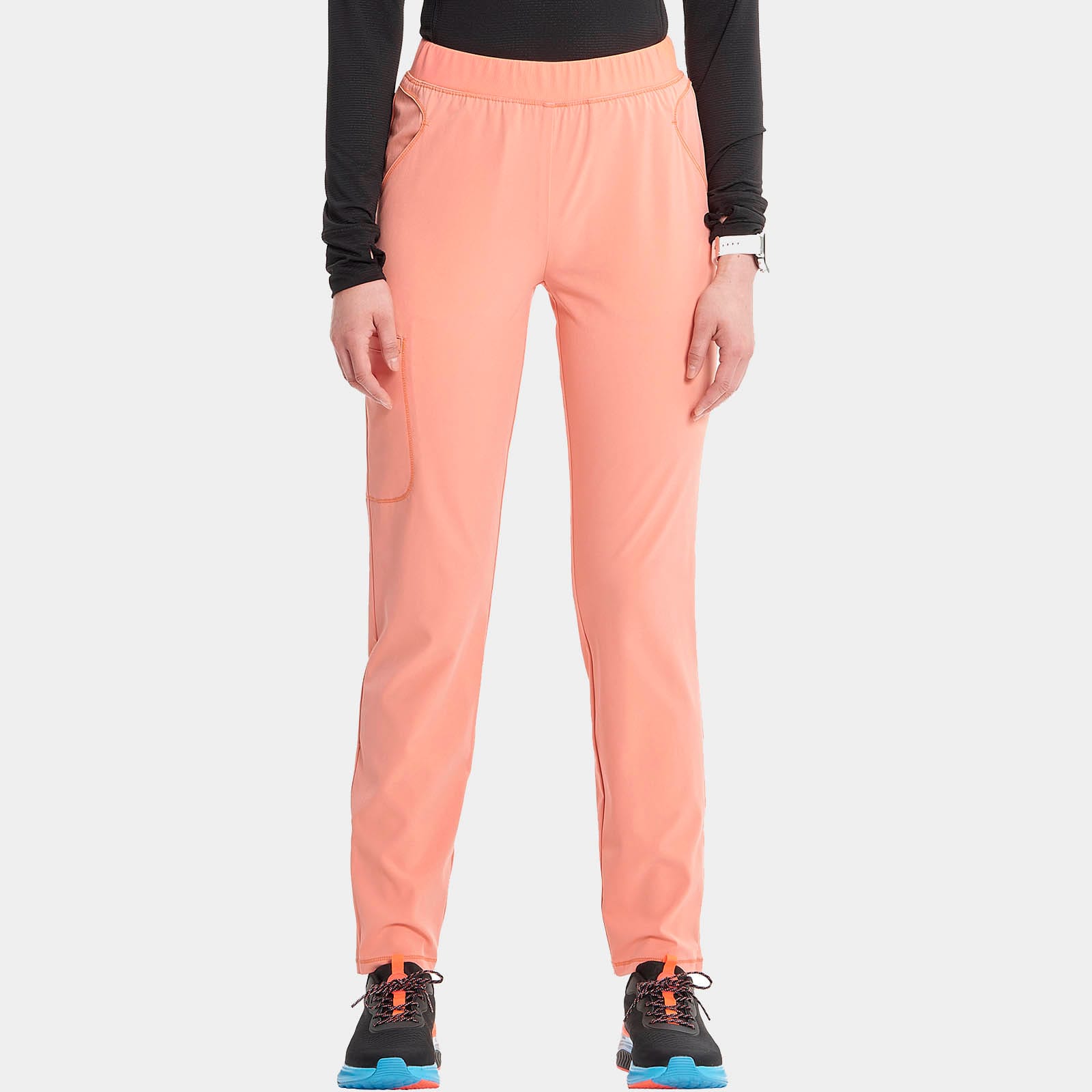 Mid Rise Pull-on Tapered Leg Cargo Pant Petite Length| IN120AP