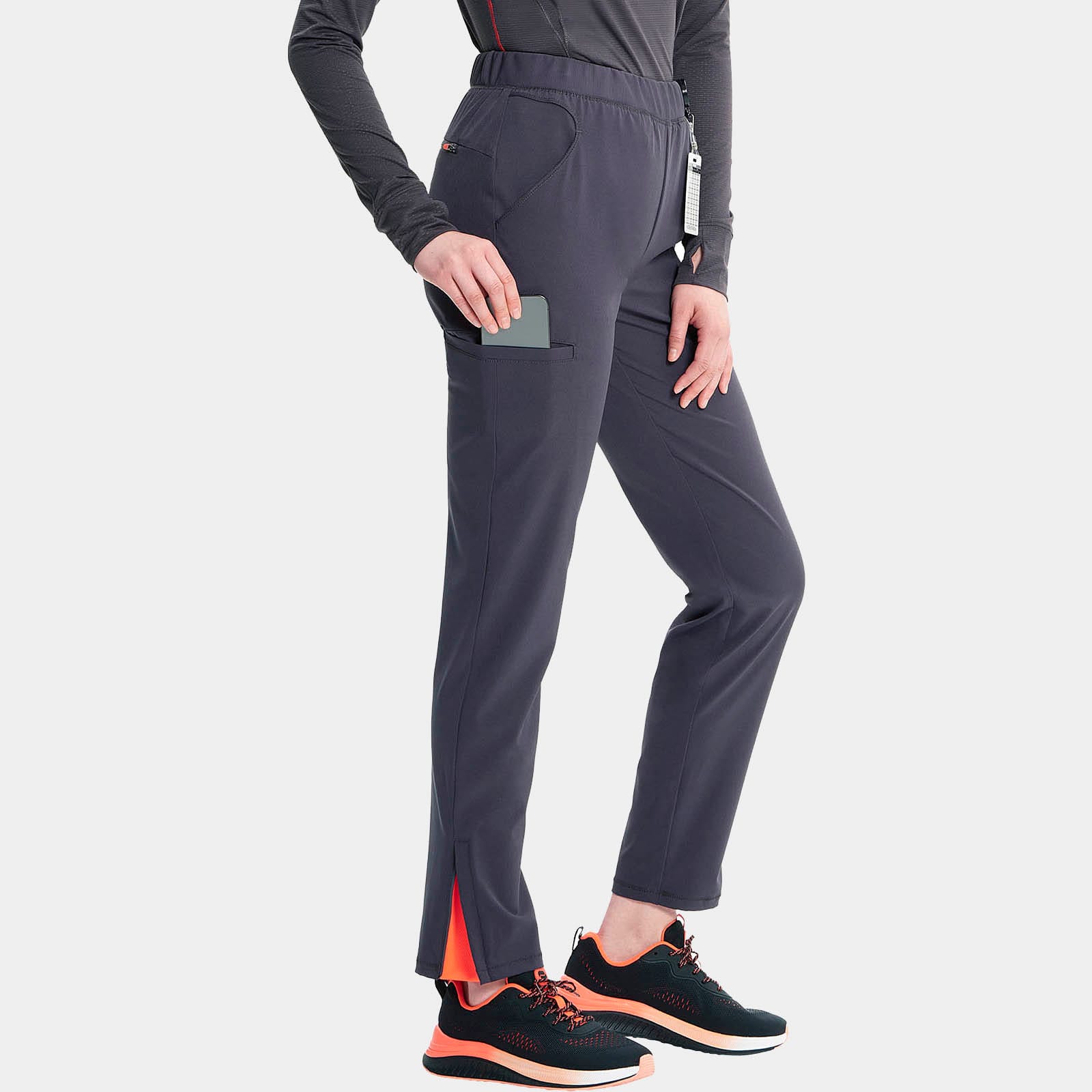 Mid Rise Pull-on Tapered Leg Cargo Pant Petite Length| IN120AP