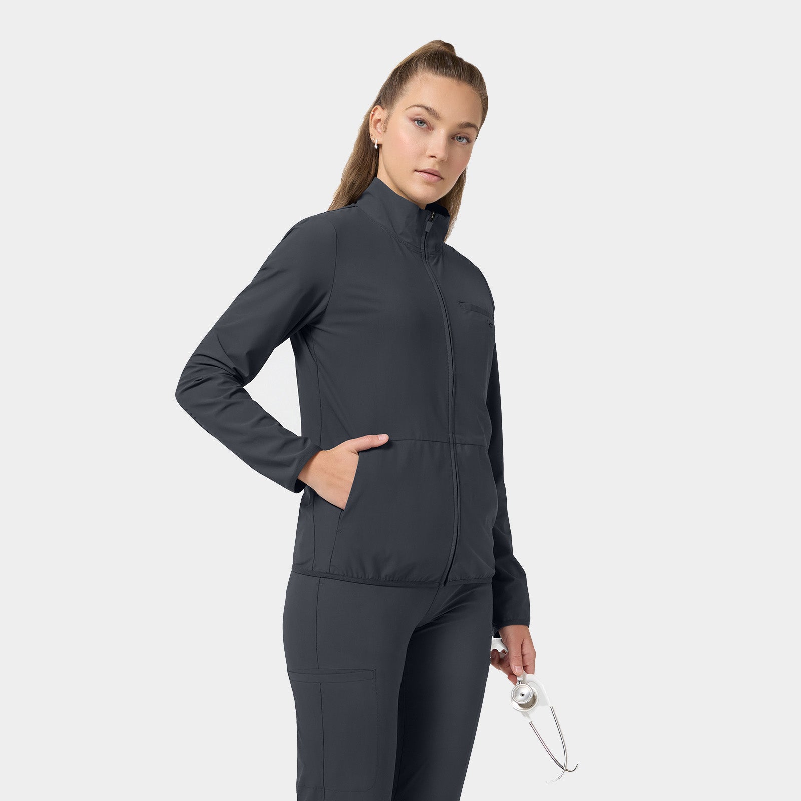 Women's 3-Pocket Warm-up Jacket | IN525A