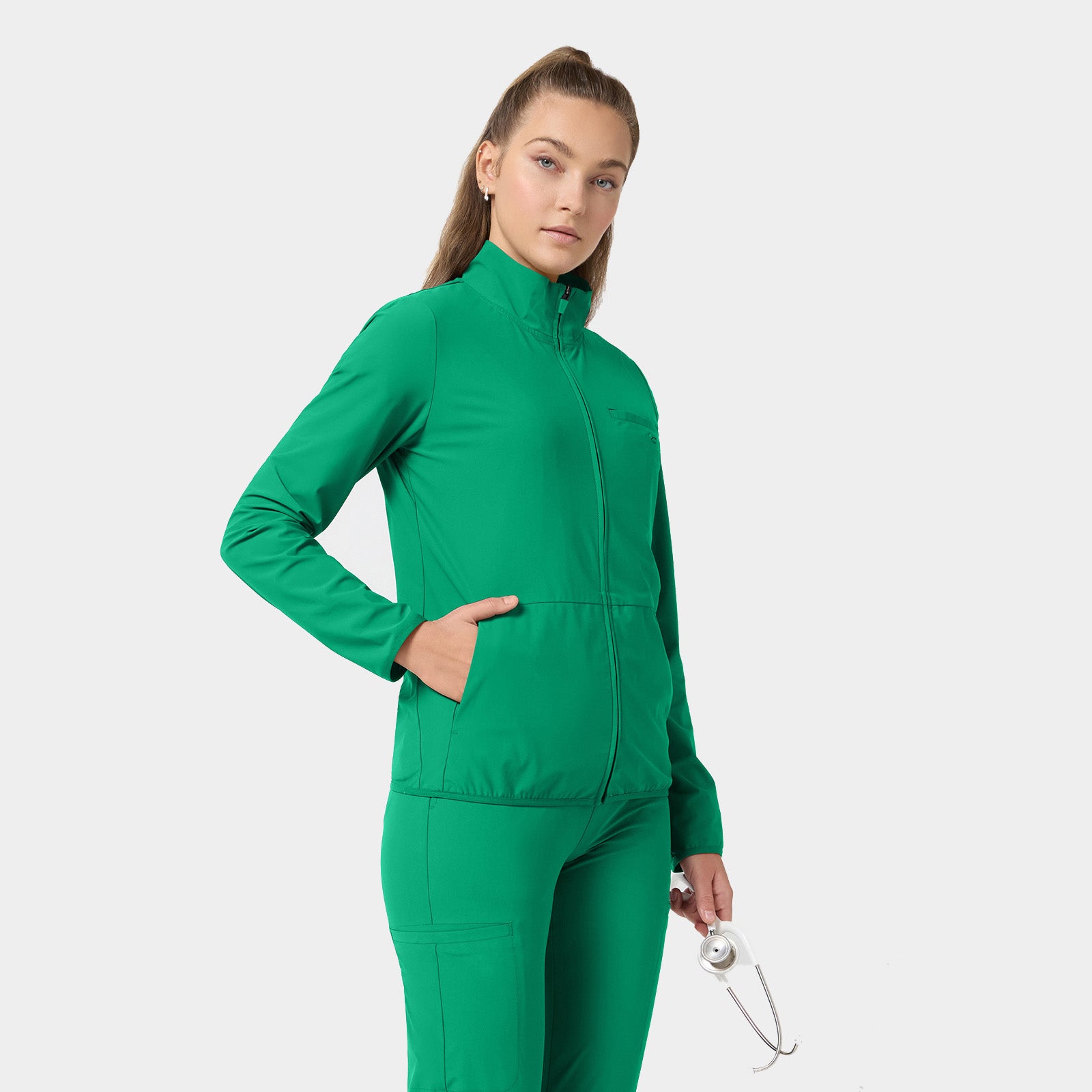 Women's 3-Pocket Warm-up Jacket | IN525A