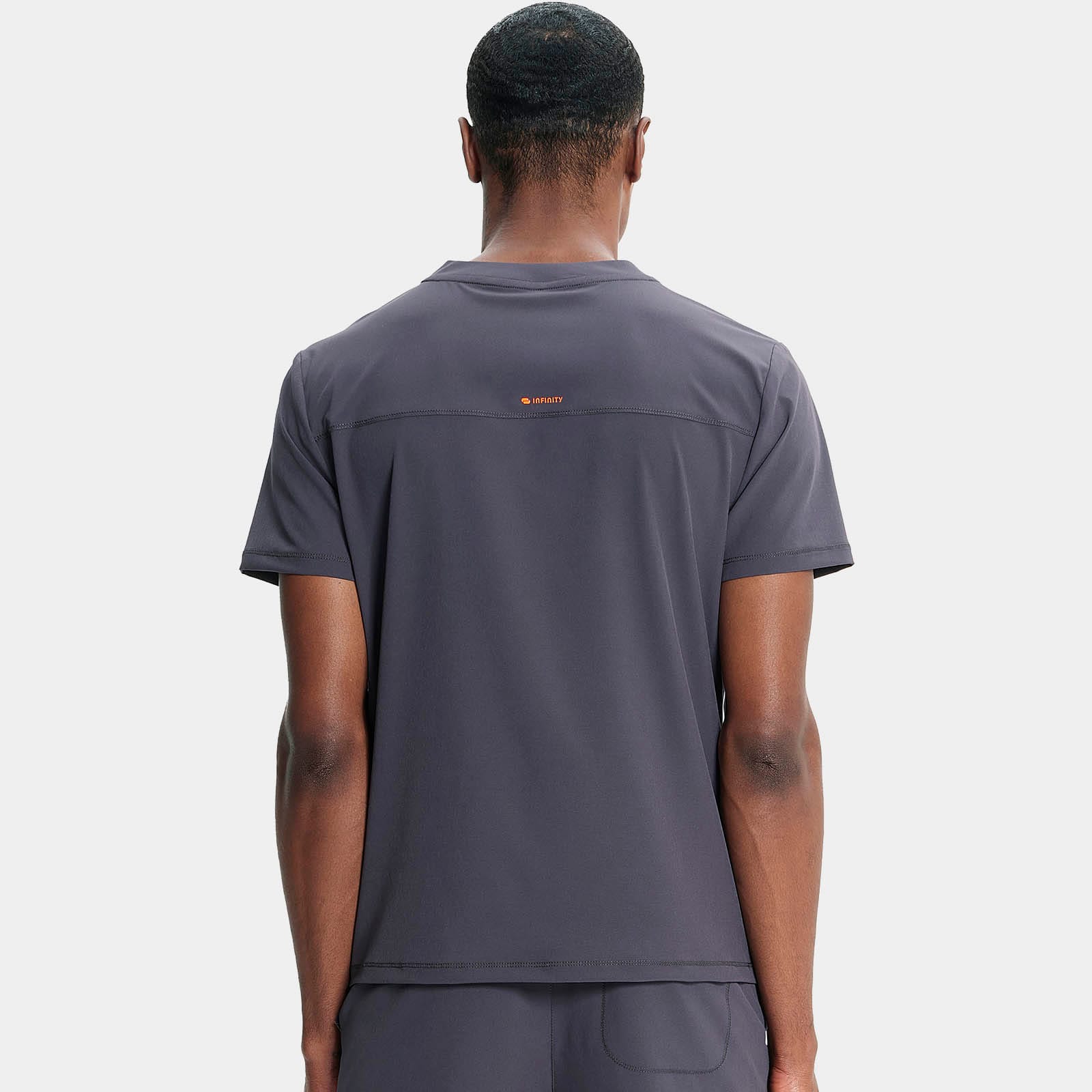Men's Partial Zip V-Neck Top | IN702A