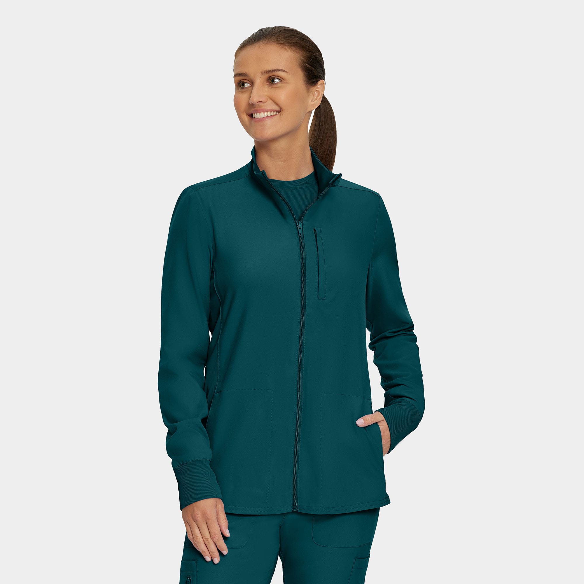 Landau Forward Women's 3-Pocket Scrub Jacket | LI700