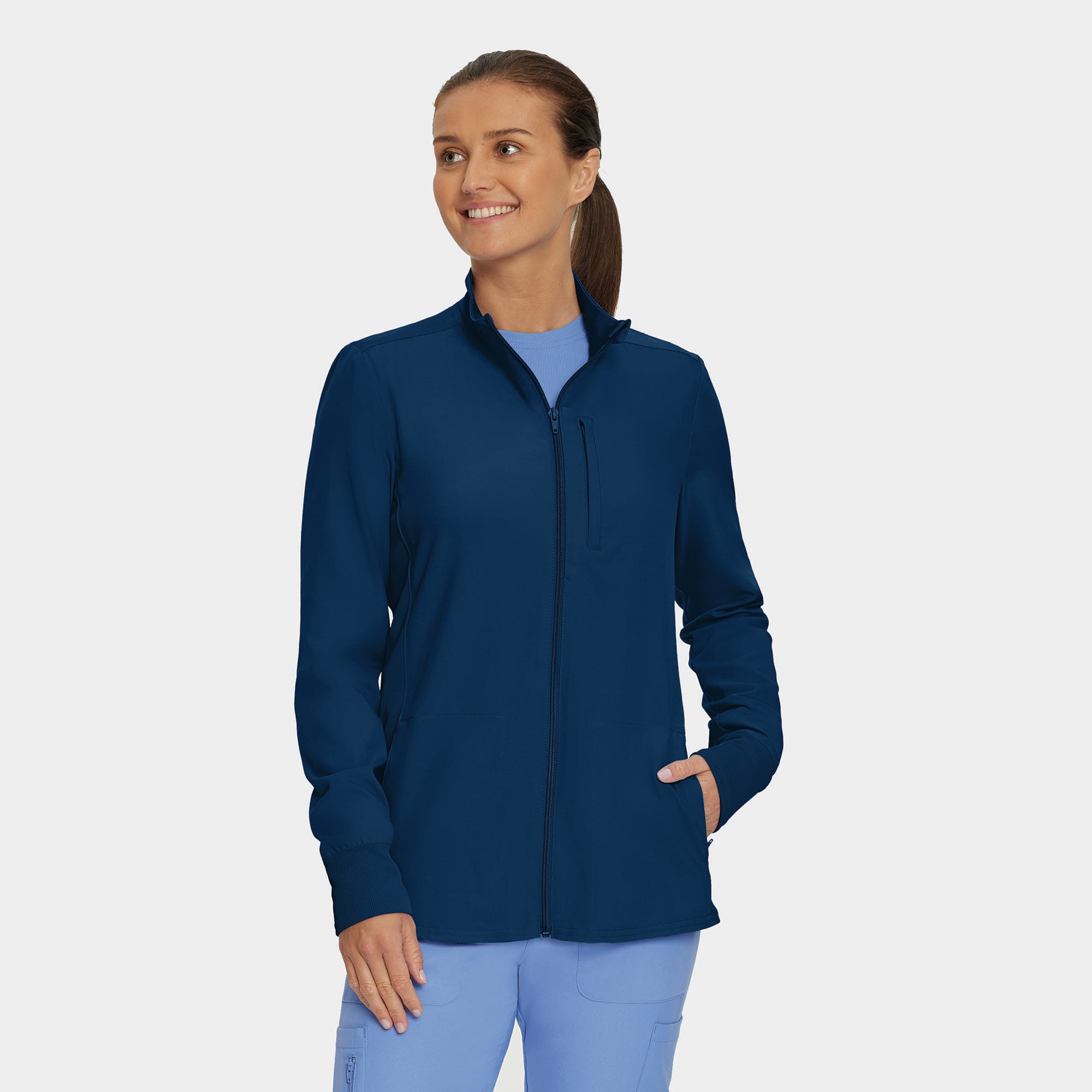 Landau Forward Women's 3-Pocket Scrub Jacket | LI700