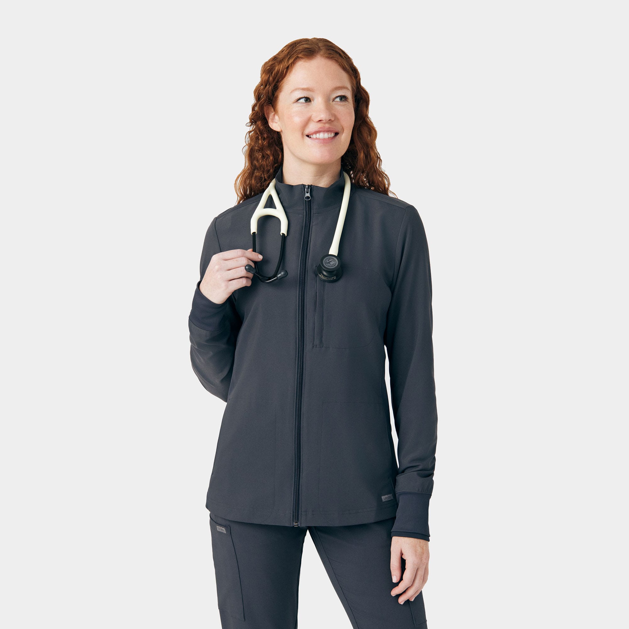Landau Forward Women's 3-Pocket Scrub Jacket | LI700