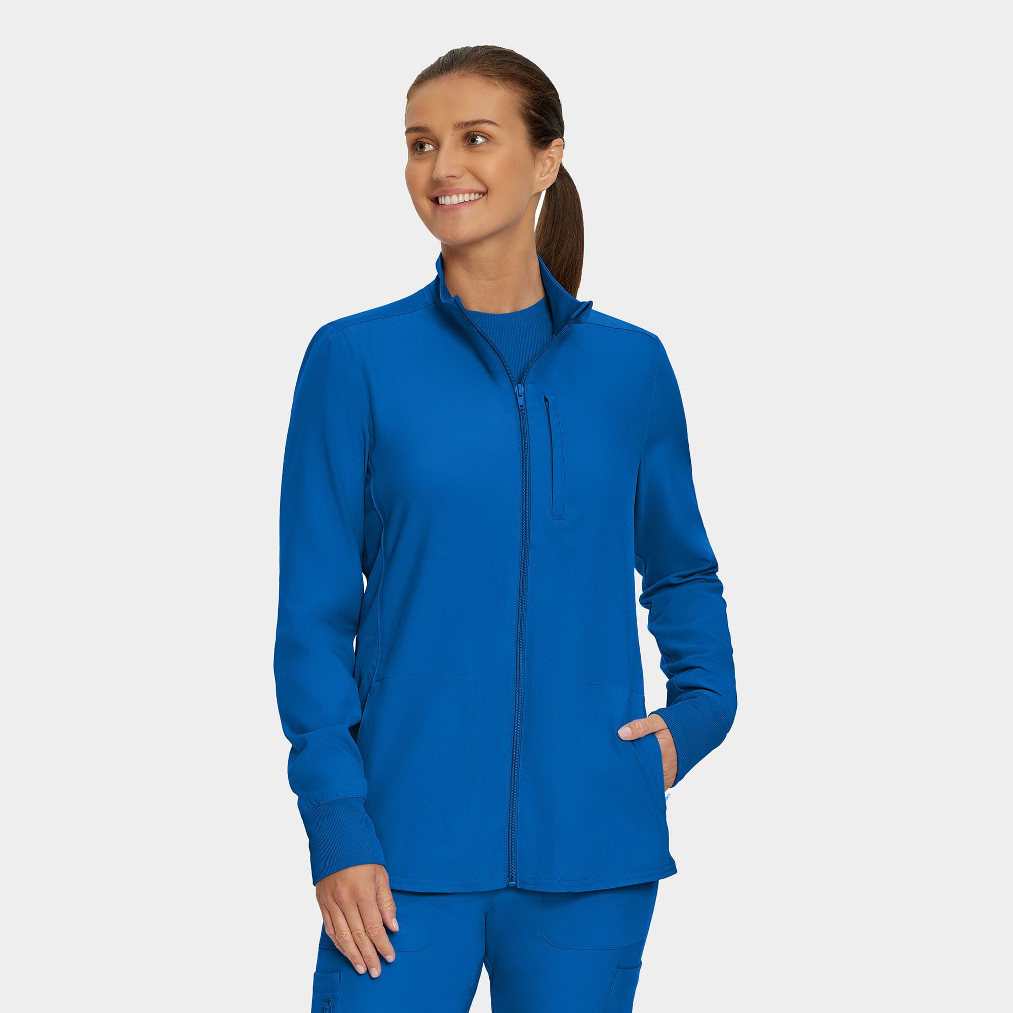 Landau Forward Women's 3-Pocket Scrub Jacket | LI700