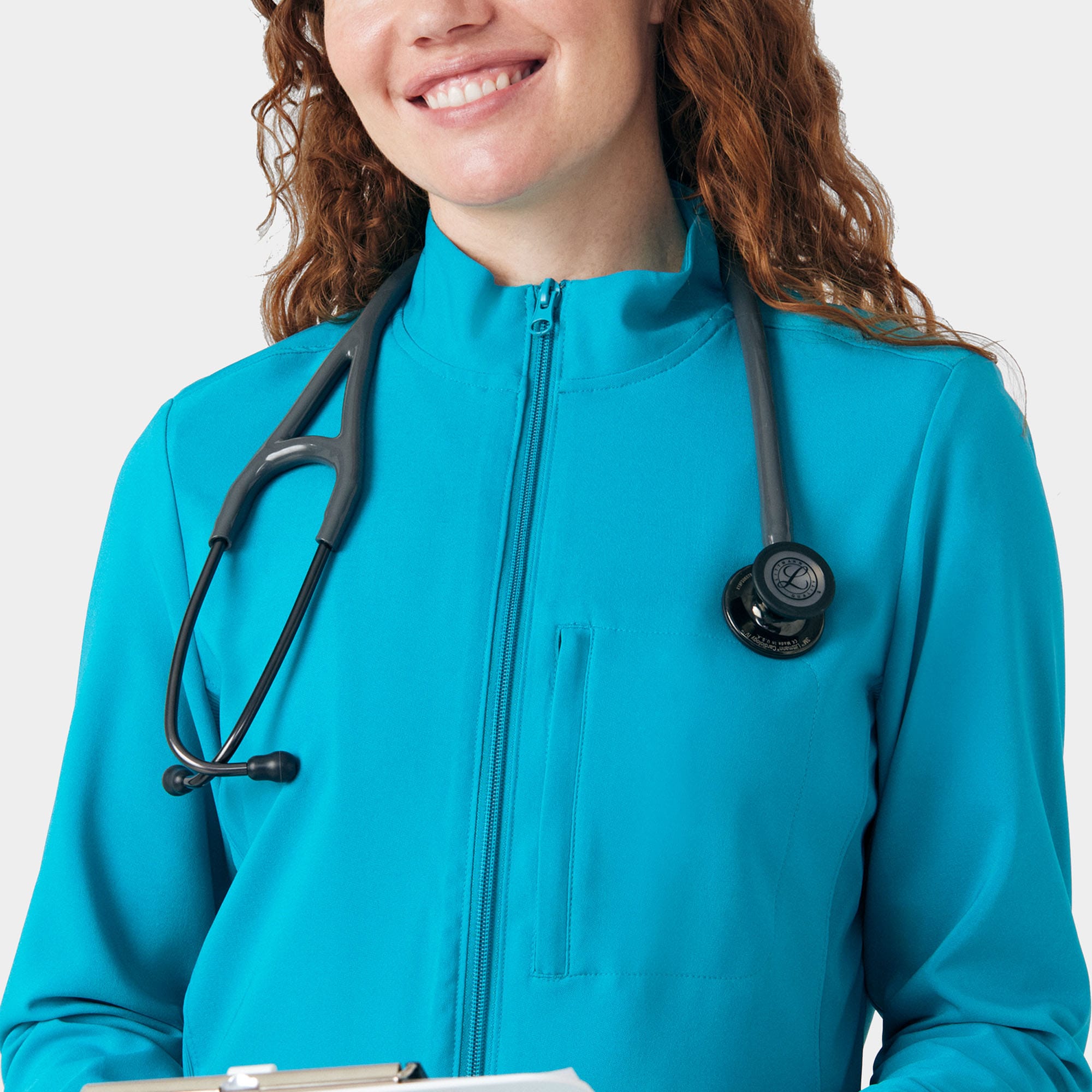 Landau Forward Women's 3-Pocket Scrub Jacket | LI700