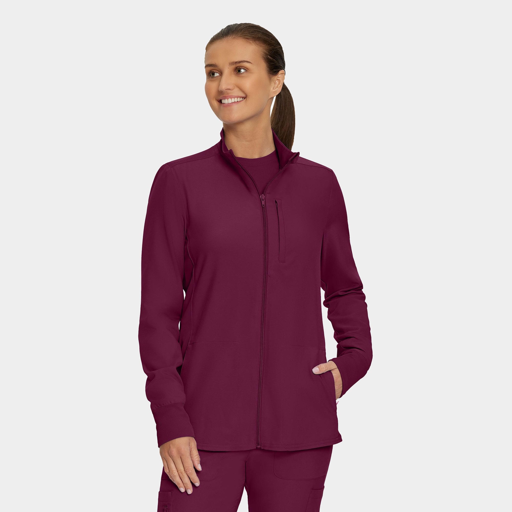 Landau Forward Women's 3-Pocket Scrub Jacket | LI700