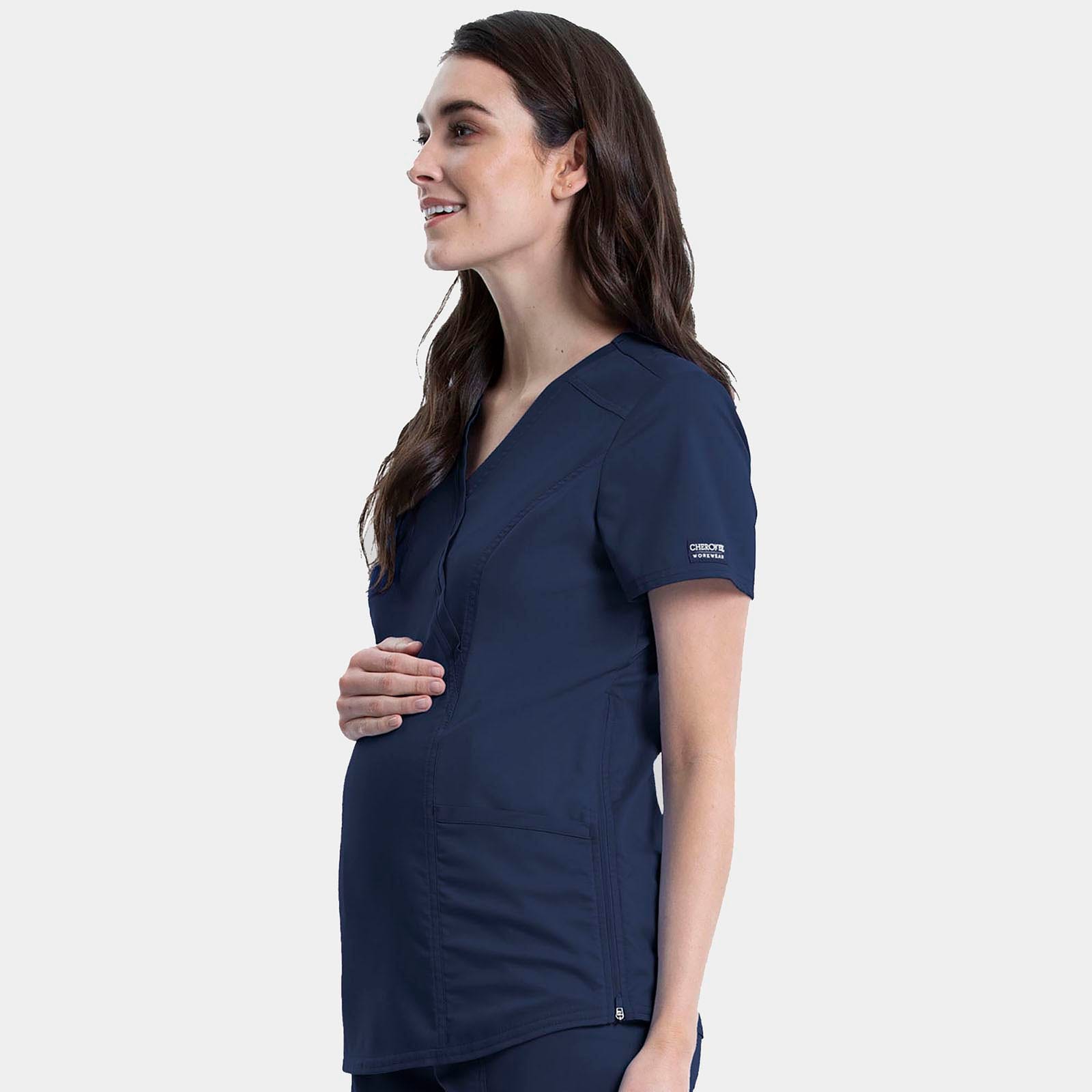 Maternity Mock Wrap Top | WW688
