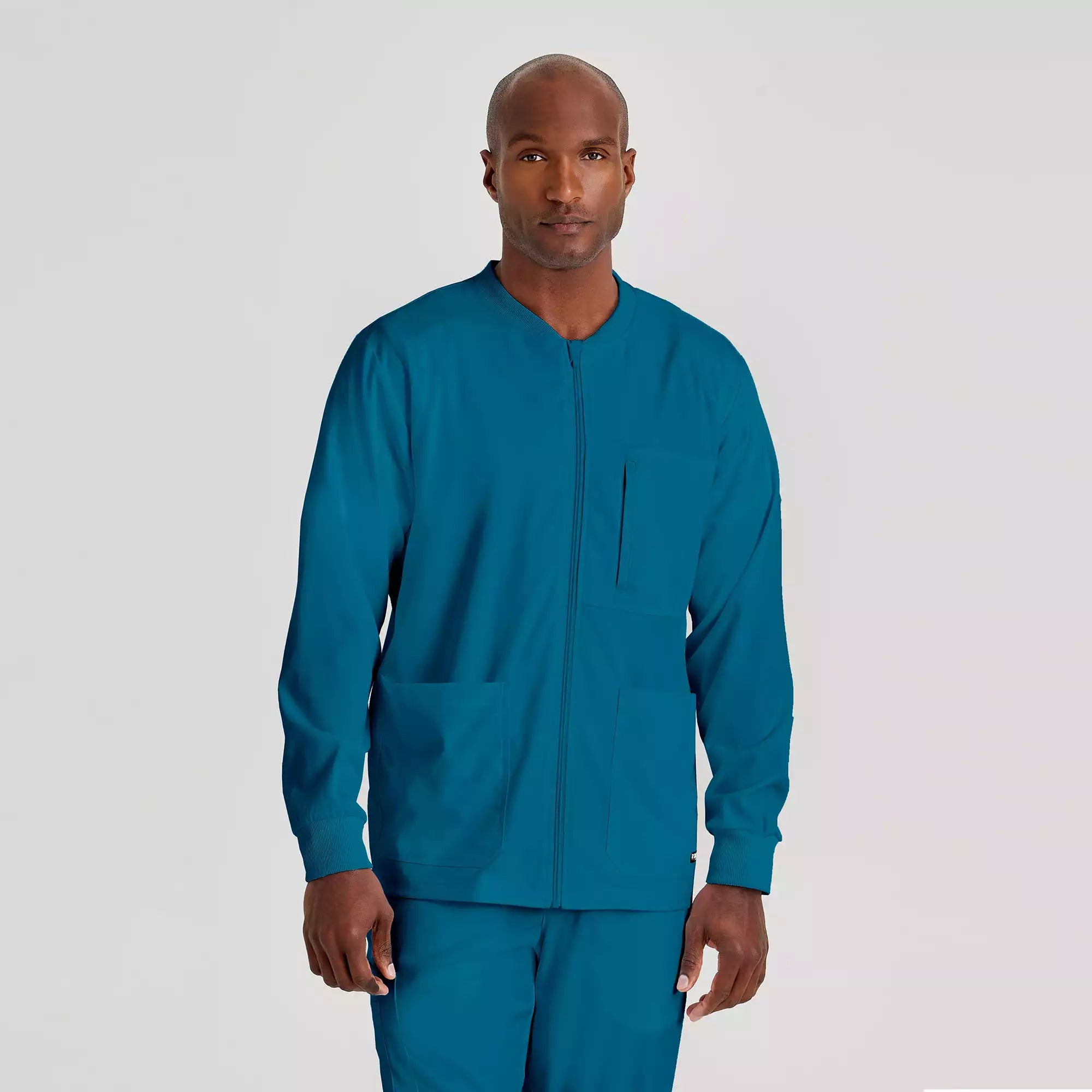 Men's Antimicrobial Warm-Up Scrub Jacket | GRSW871