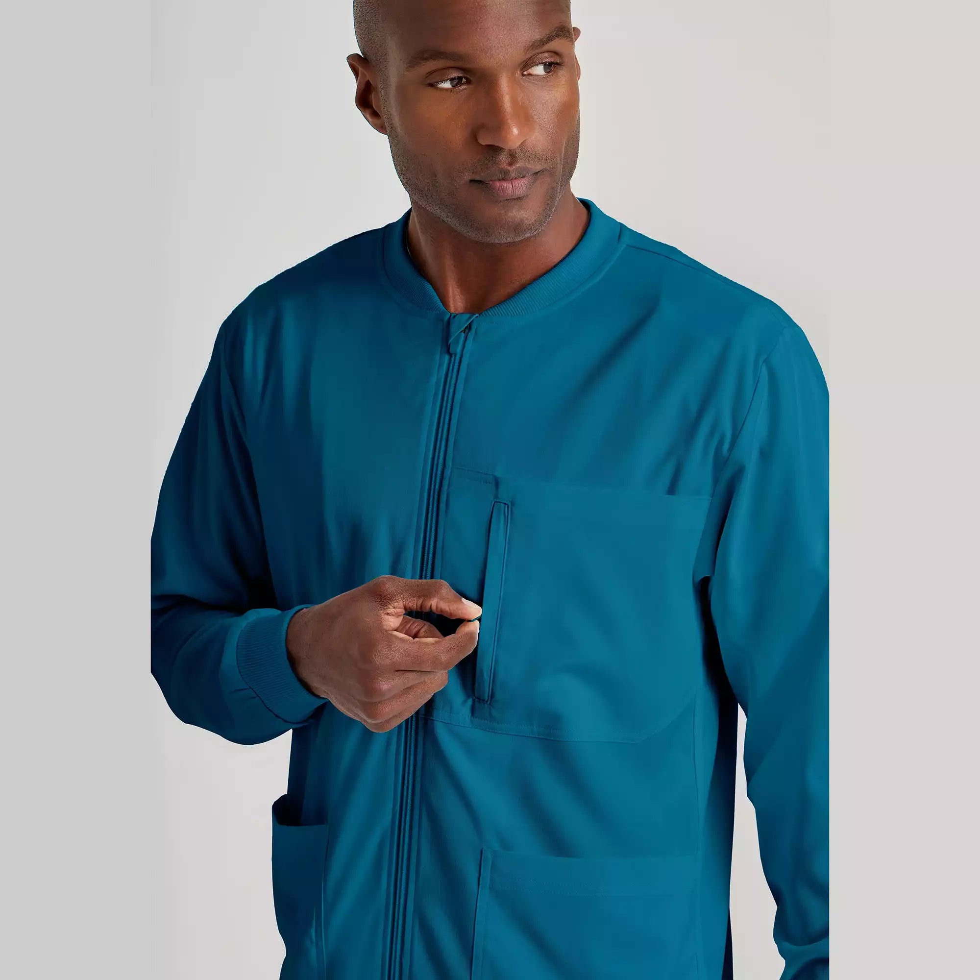 Men's Antimicrobial Warm-Up Scrub Jacket | GRSW871
