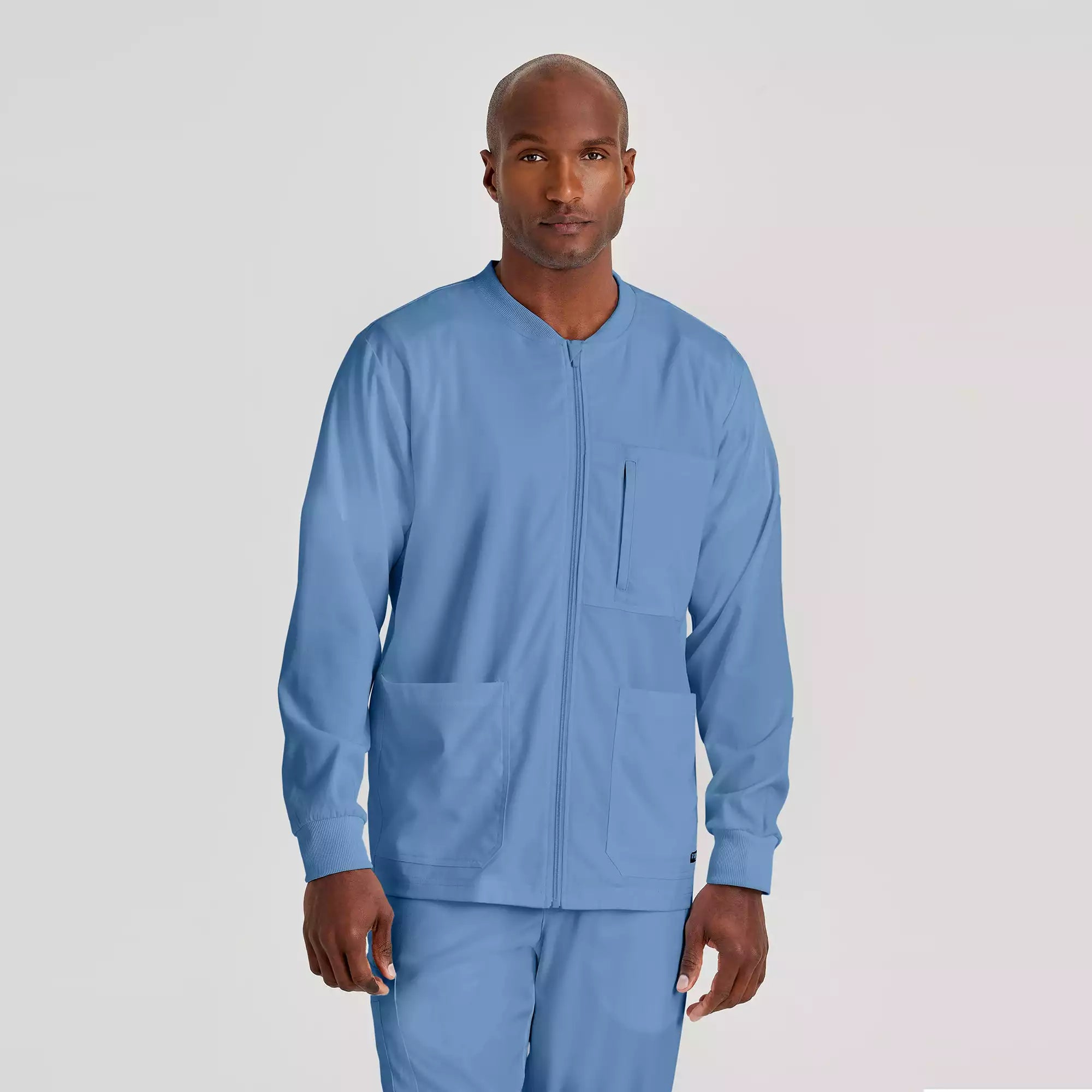 Men's Antimicrobial Warm-Up Scrub Jacket | GRSW871