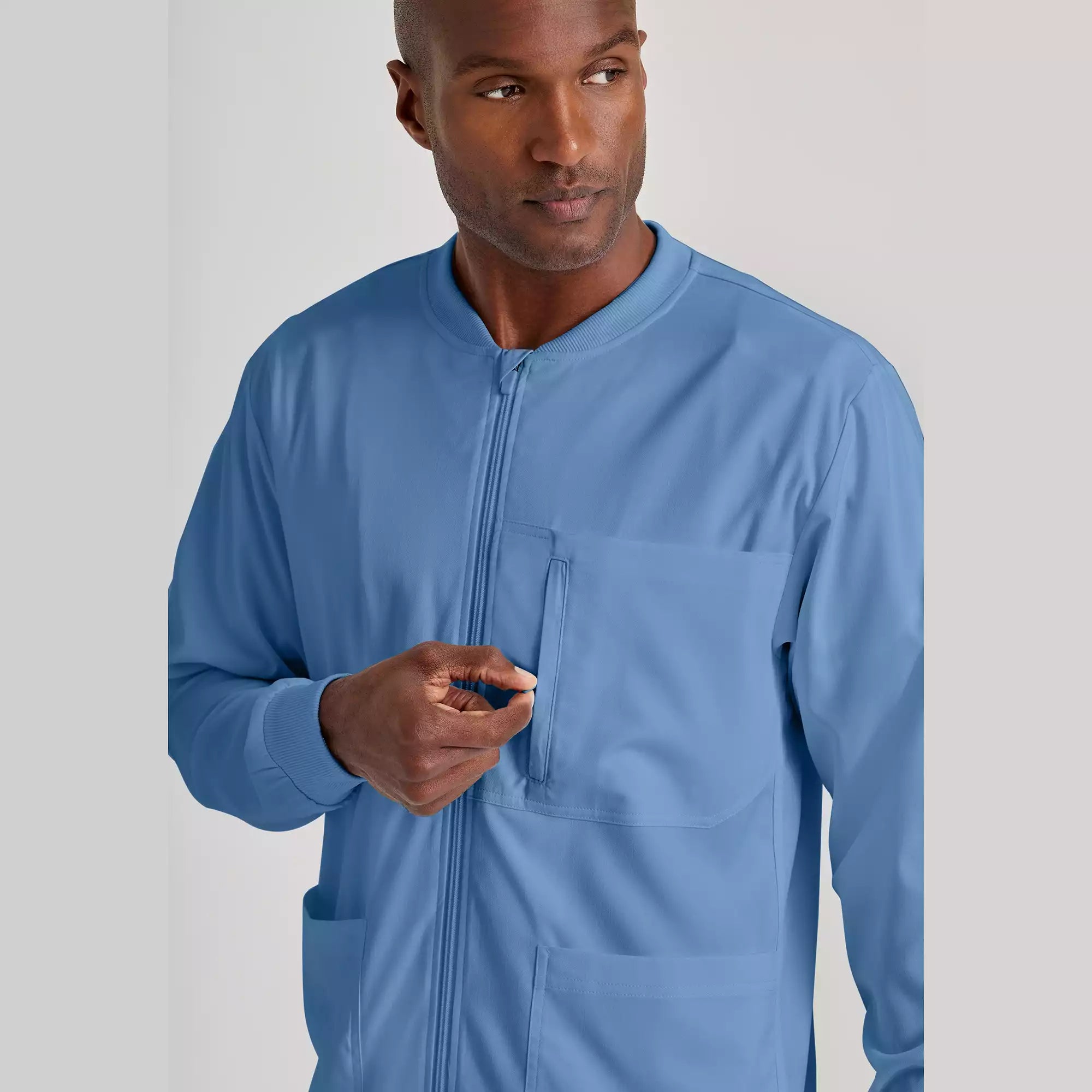 Men's Antimicrobial Warm-Up Scrub Jacket | GRSW871
