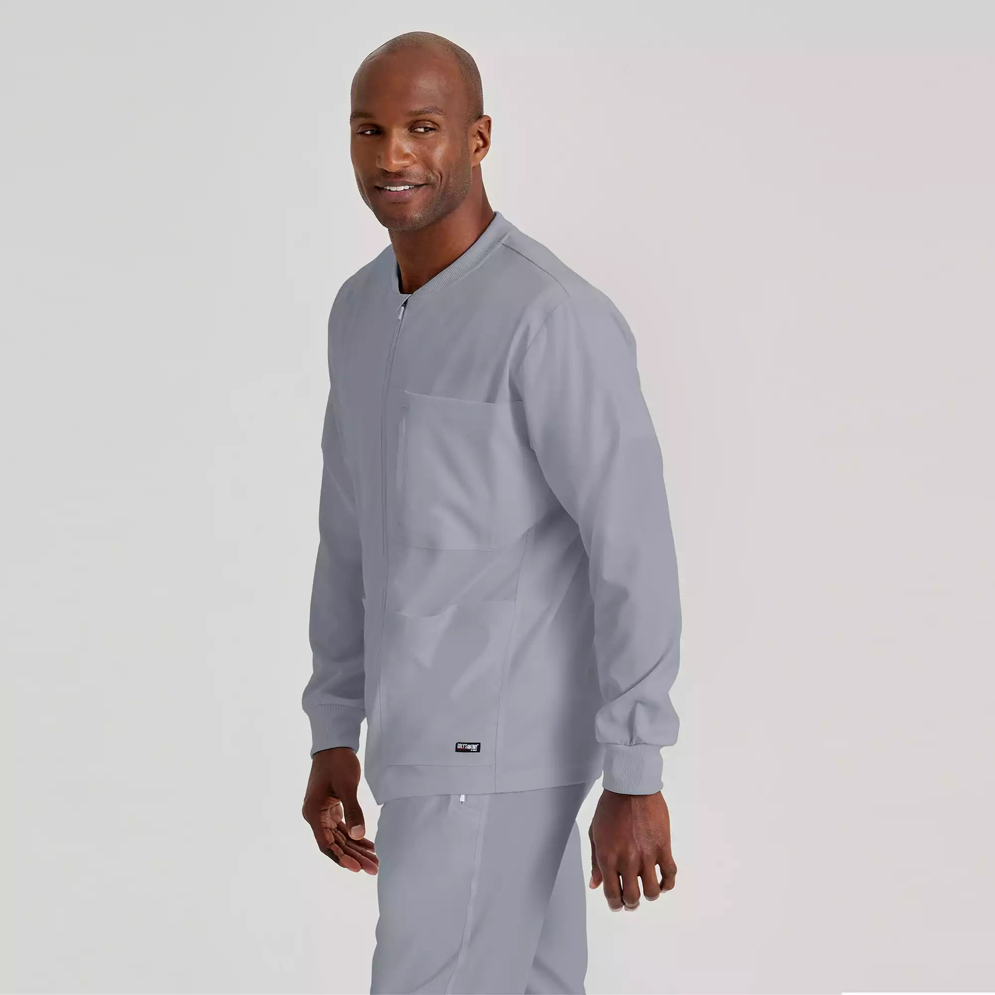 Men's Antimicrobial Warm-Up Scrub Jacket | GRSW871