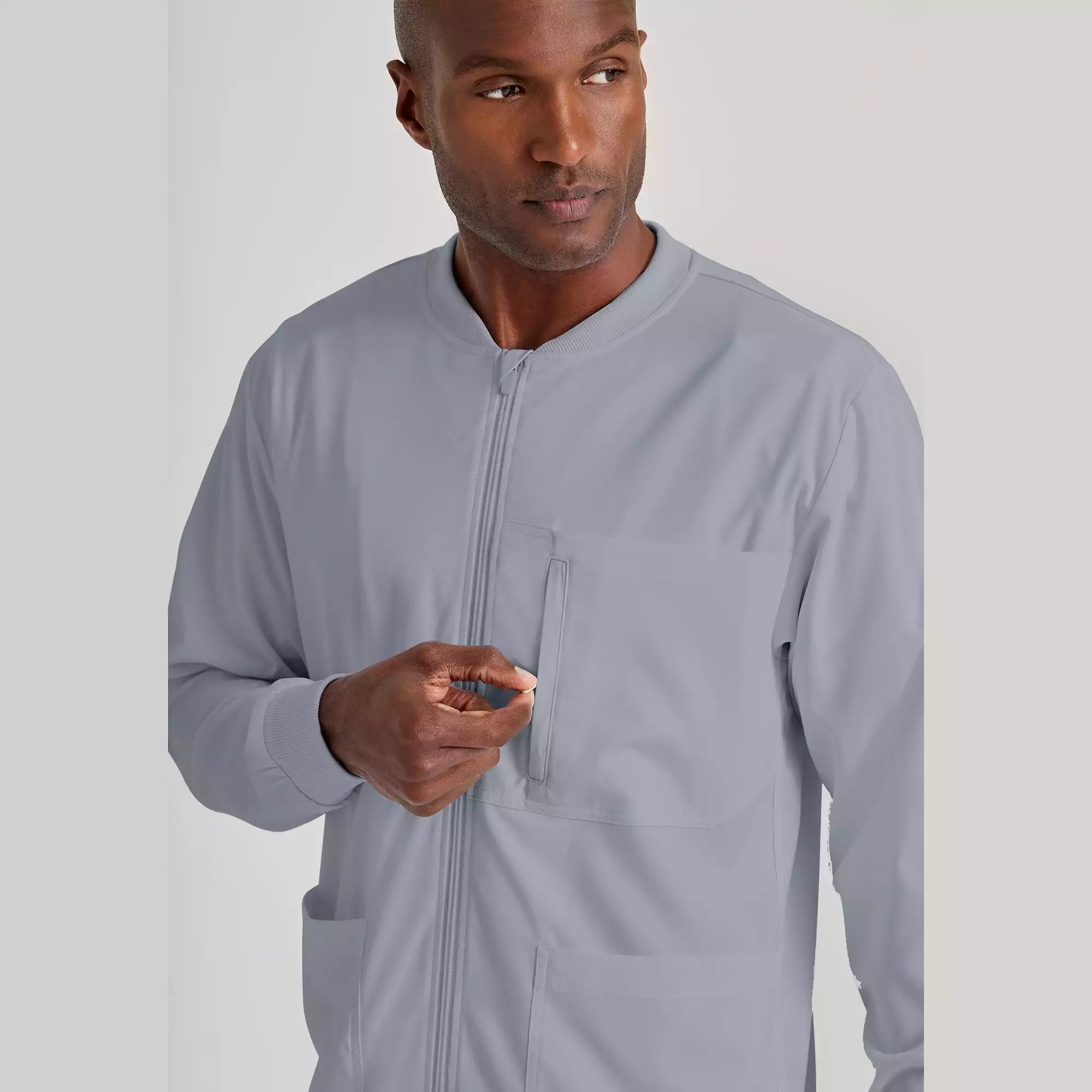 Men's Antimicrobial Warm-Up Scrub Jacket | GRSW871