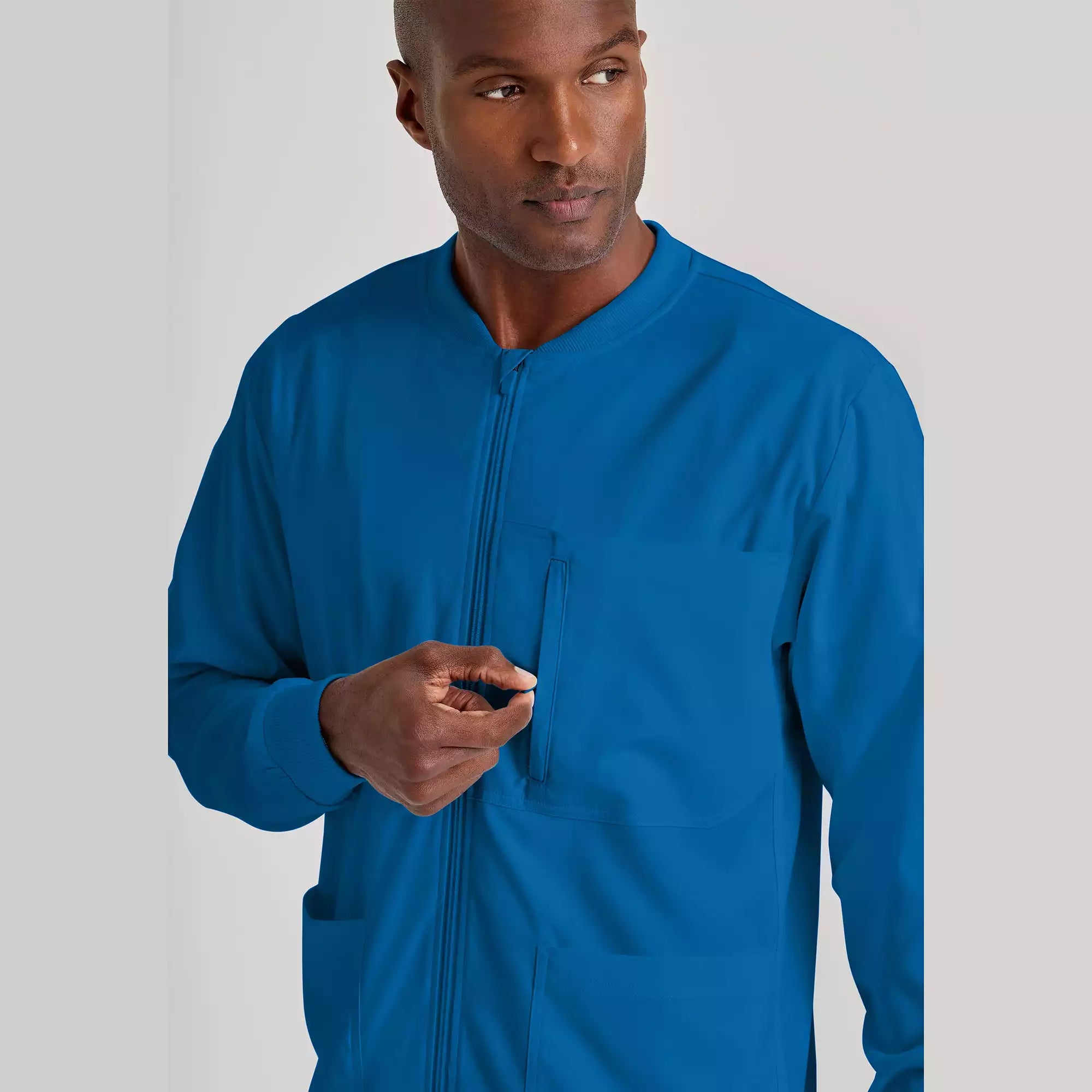Men's Antimicrobial Warm-Up Scrub Jacket | GRSW871