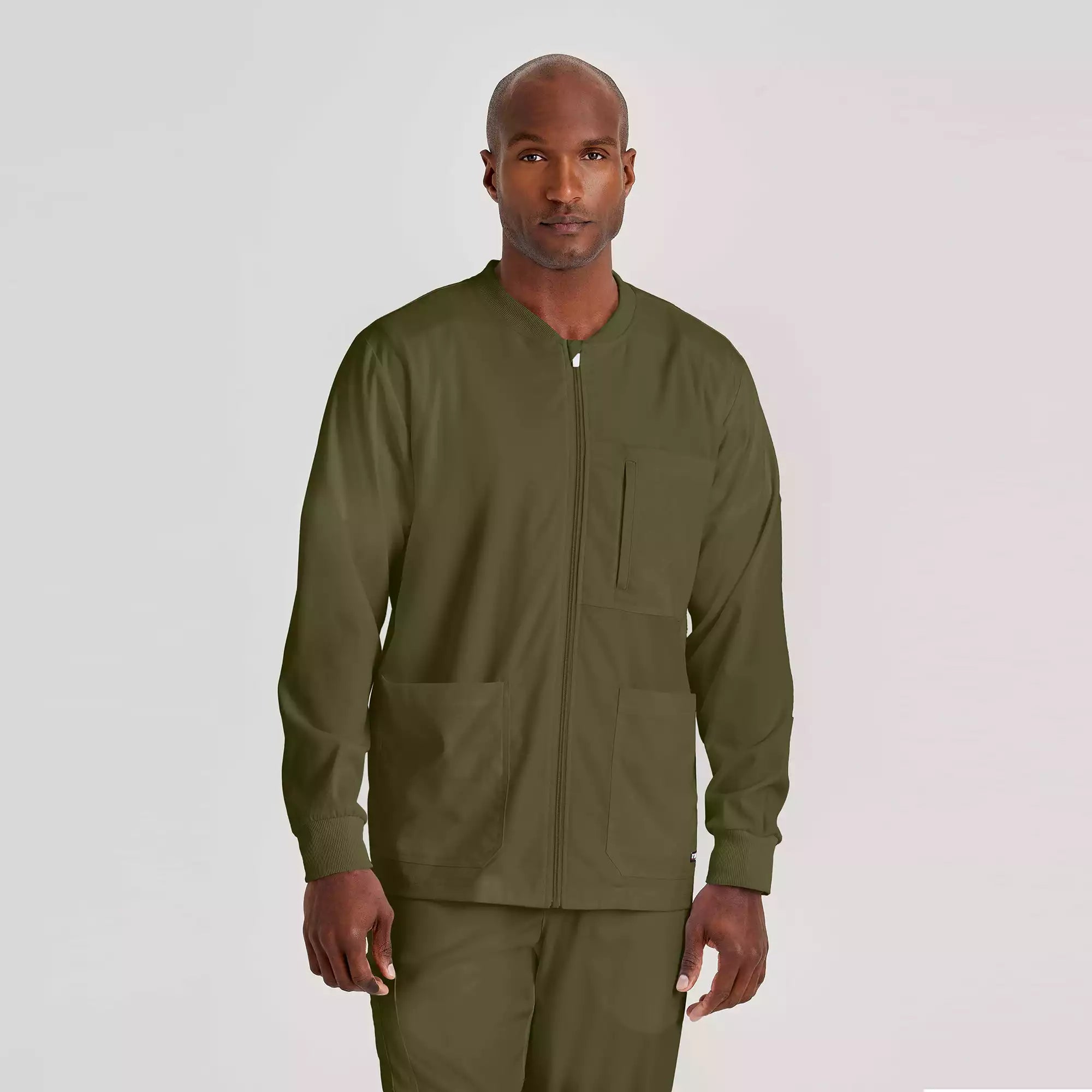Men's Antimicrobial Warm-Up Scrub Jacket | GRSW871