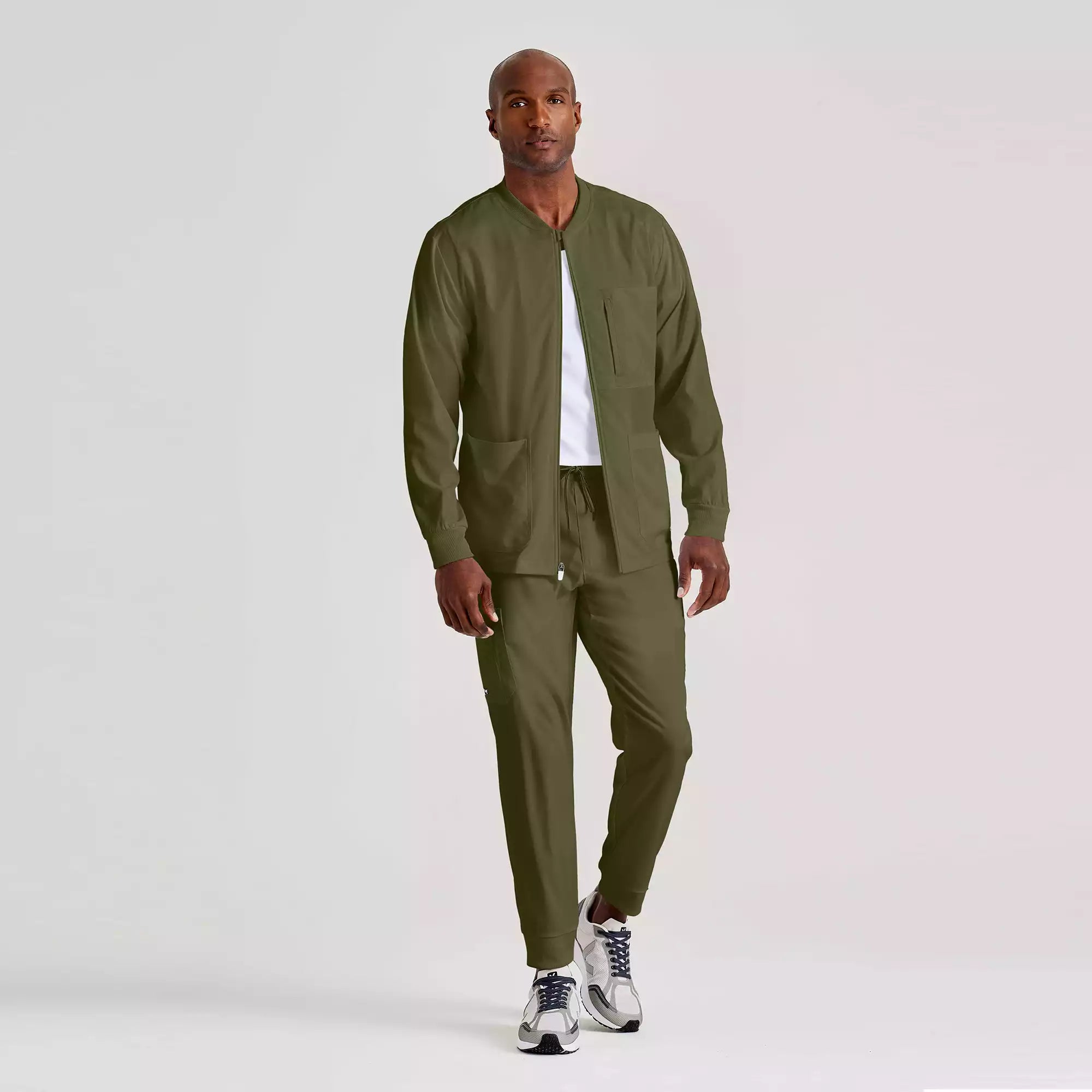Men's Antimicrobial Warm-Up Scrub Jacket | GRSW871