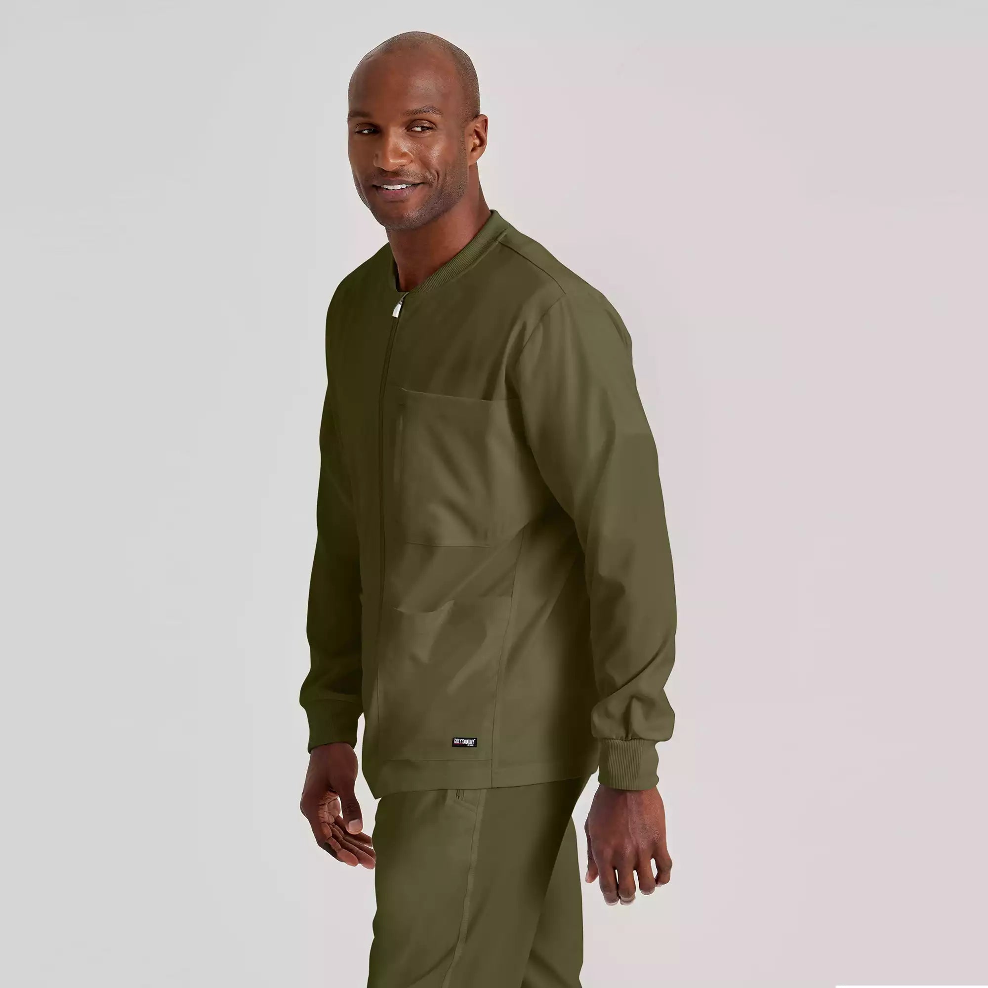 Men's Antimicrobial Warm-Up Scrub Jacket | GRSW871