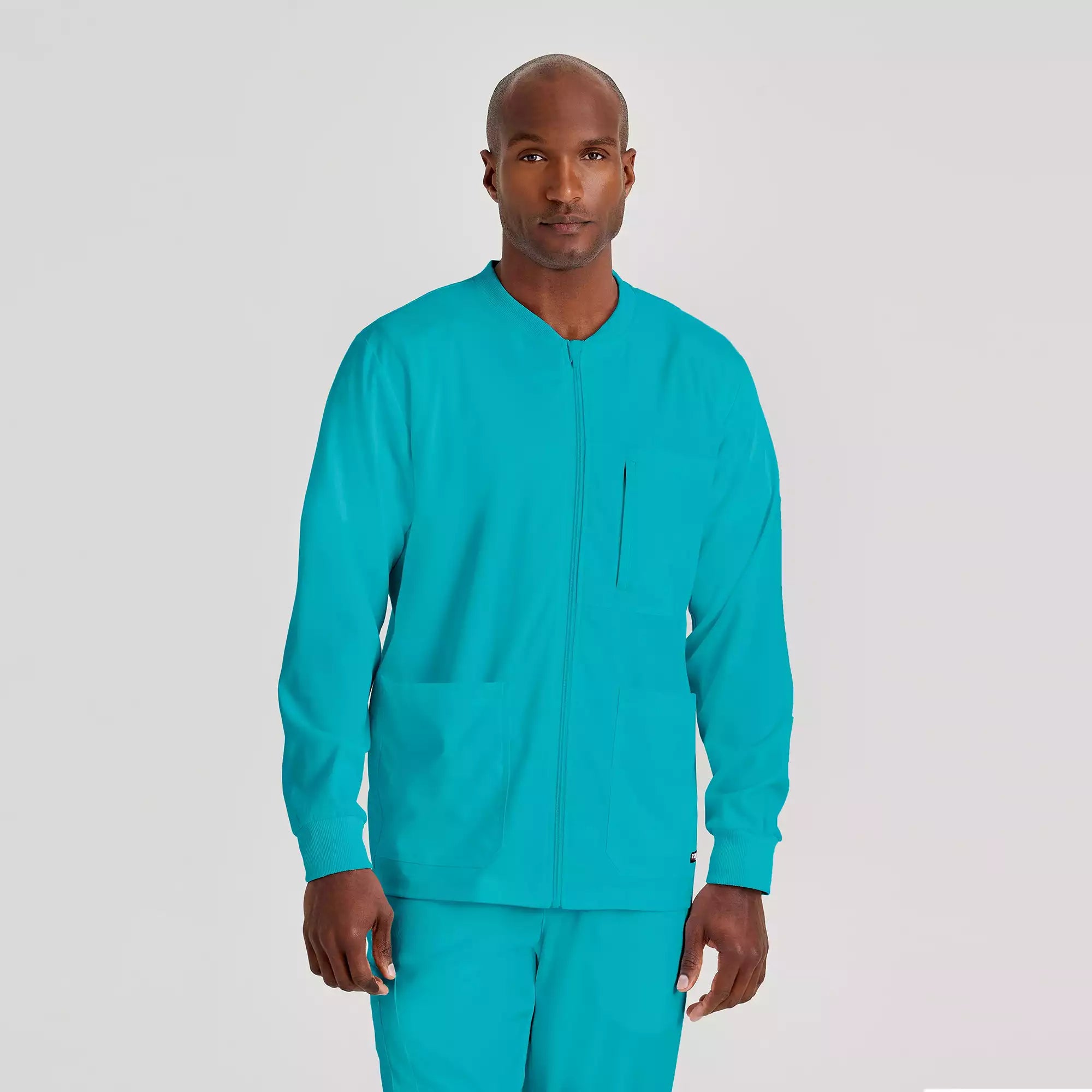 Men's Antimicrobial Warm-Up Scrub Jacket | GRSW871