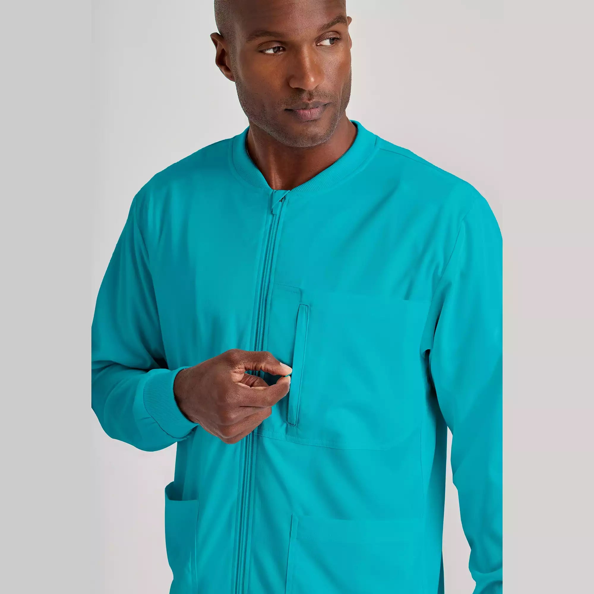 Men's Antimicrobial Warm-Up Scrub Jacket | GRSW871