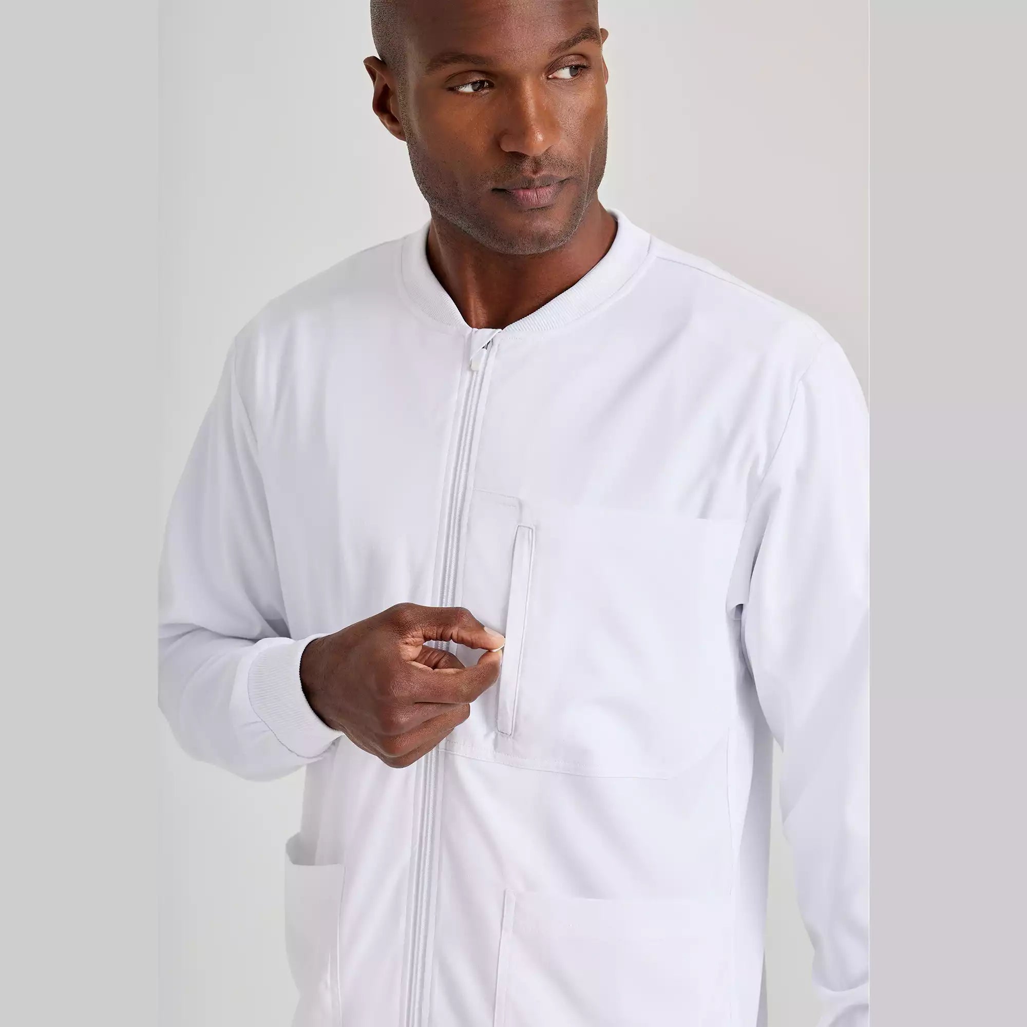Men's Antimicrobial Warm-Up Scrub Jacket | GRSW871
