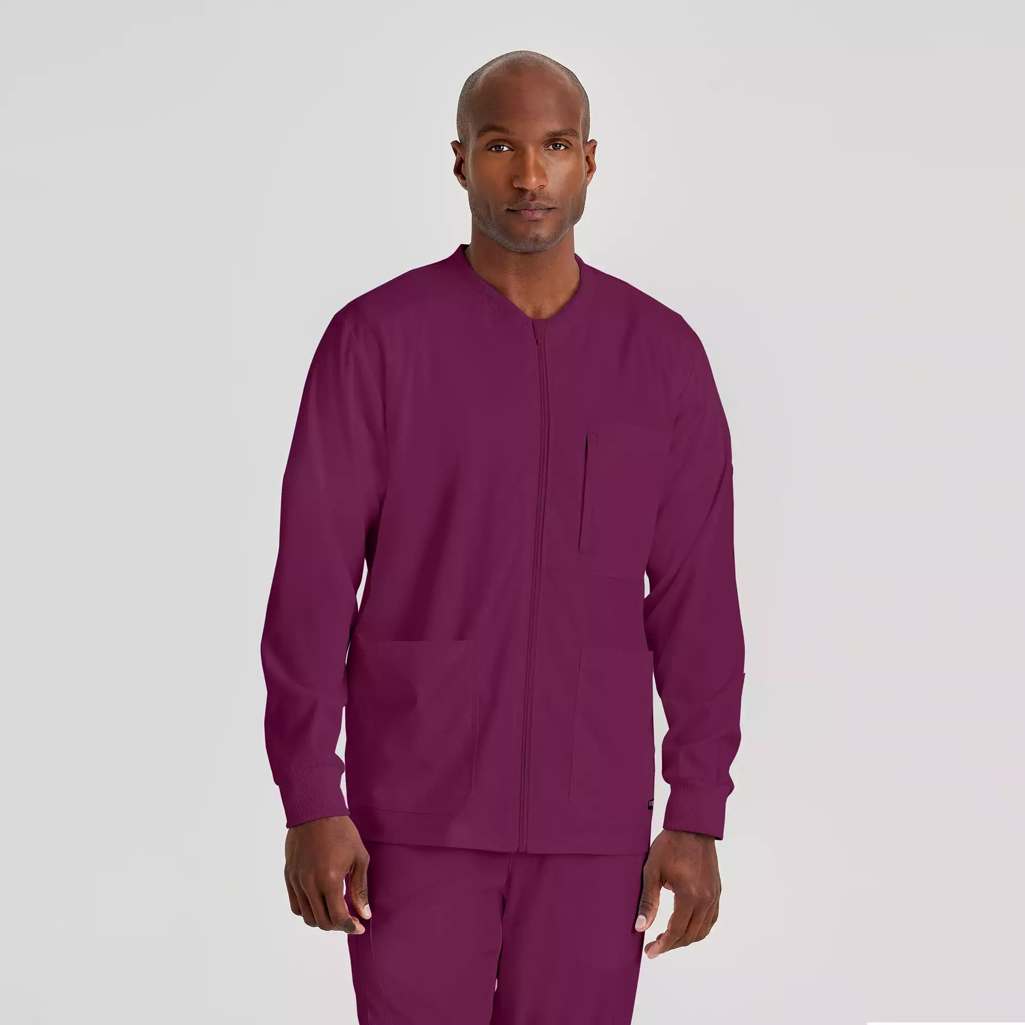 Men's Antimicrobial Warm-Up Scrub Jacket | GRSW871