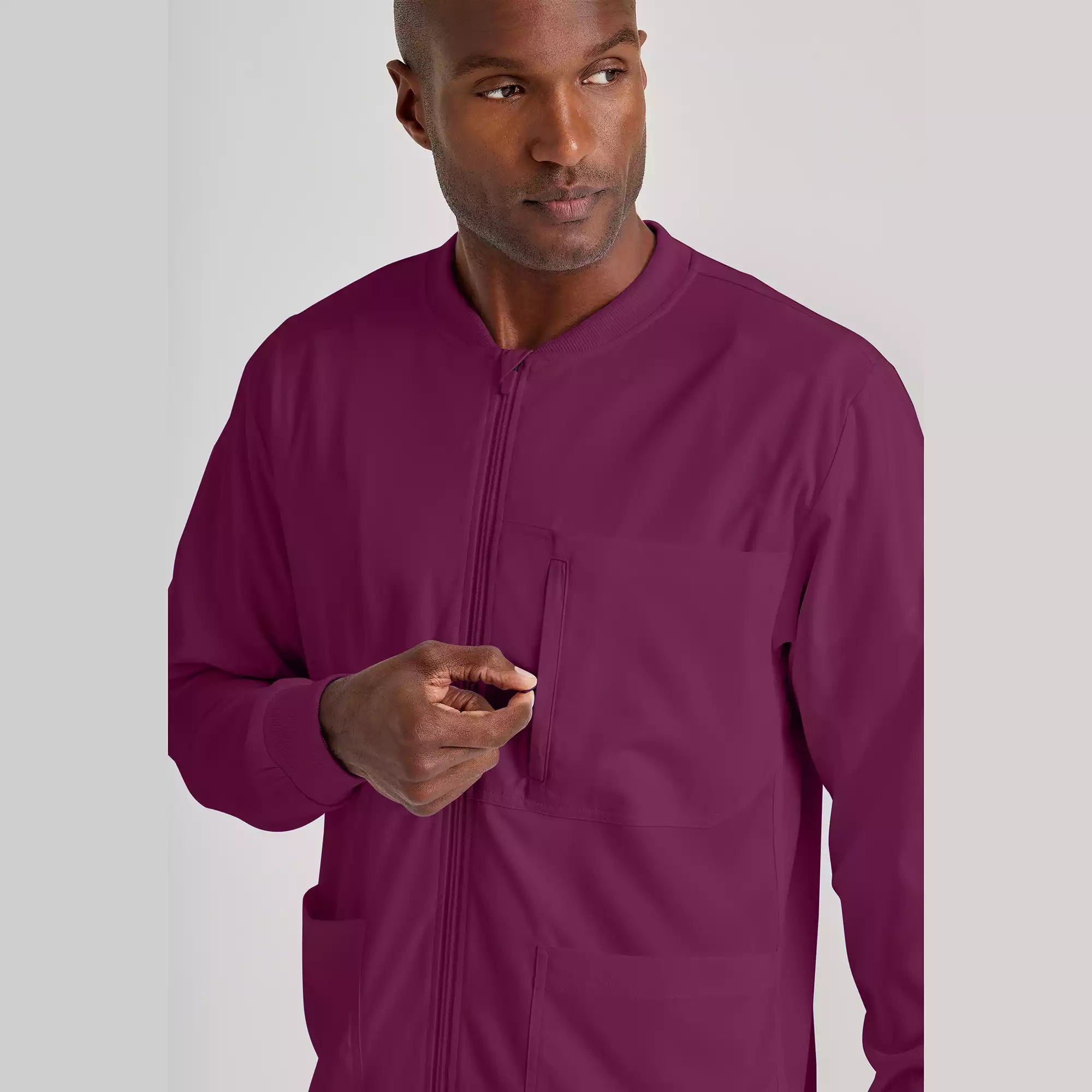 Men's Antimicrobial Warm-Up Scrub Jacket | GRSW871