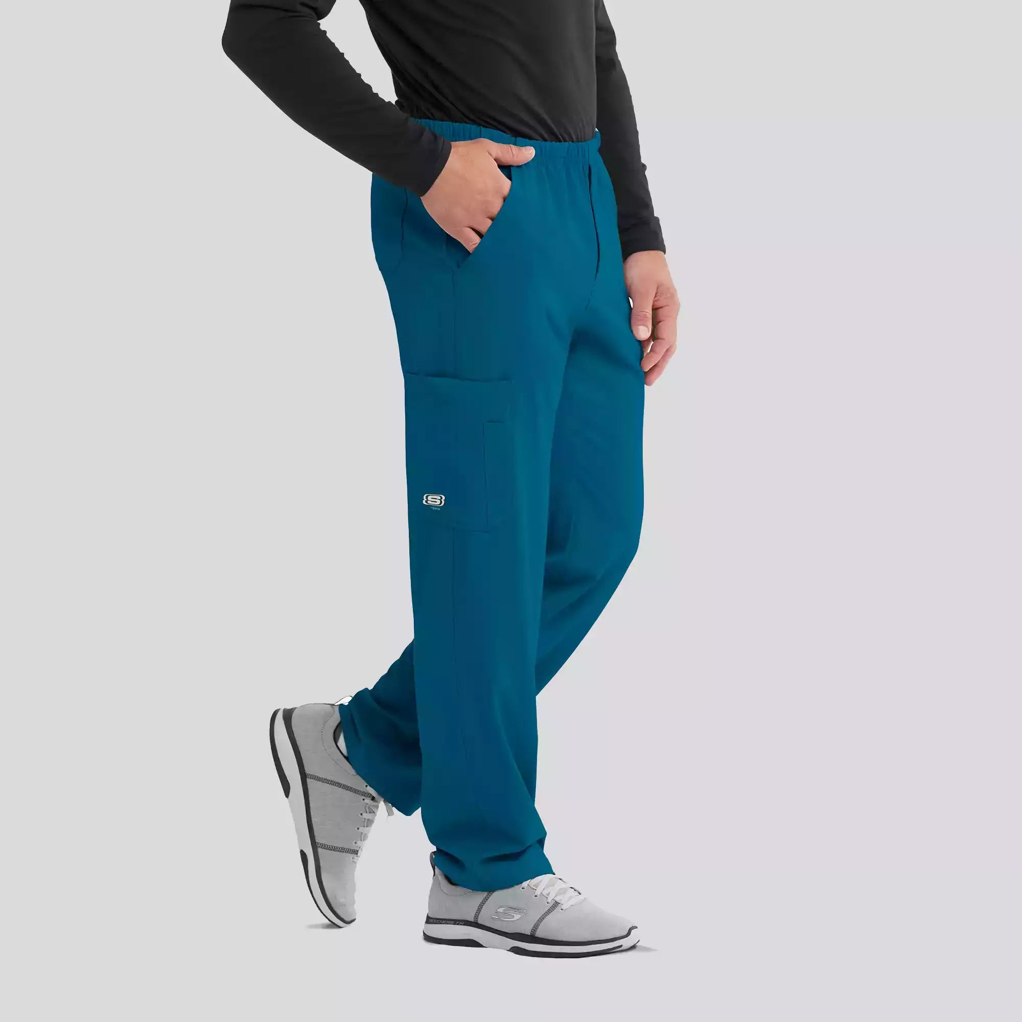 Men's Cargo Scrub Pant with Drawstring Elastic Waistband | SK0215