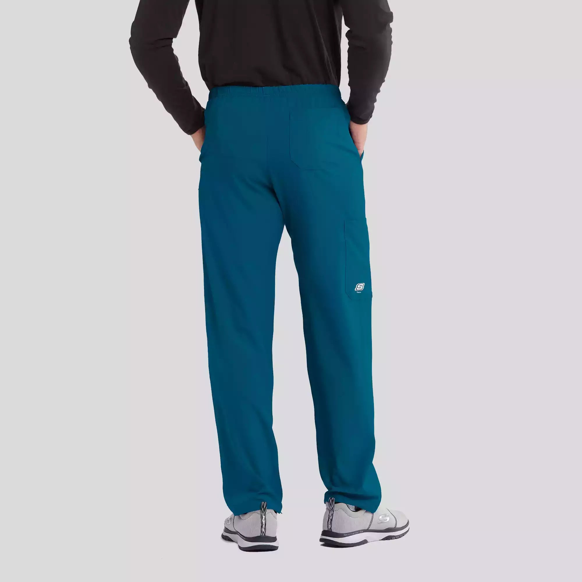 Men's Cargo Scrub Pant with Drawstring Elastic Waistband | SK0215