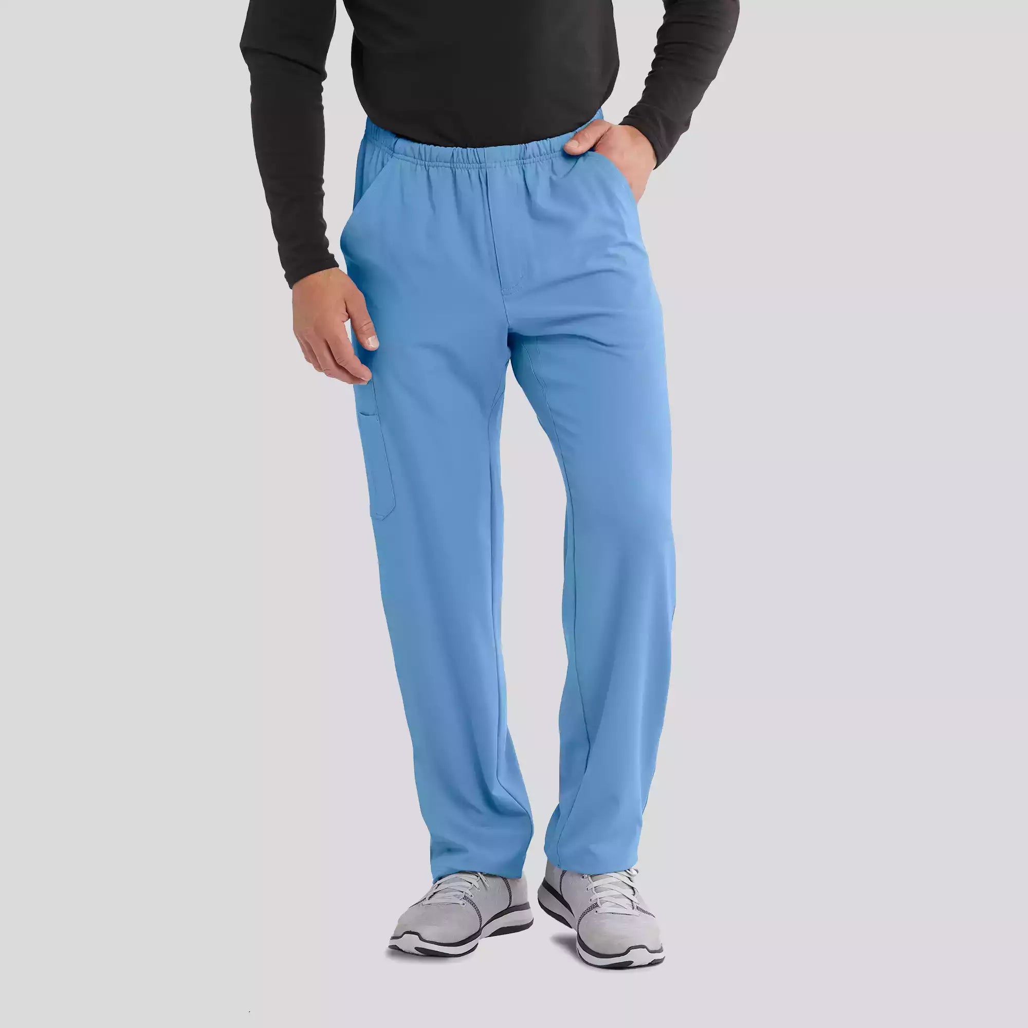 Men's Cargo Scrub Pant with Drawstring Elastic Waistband | SK0215
