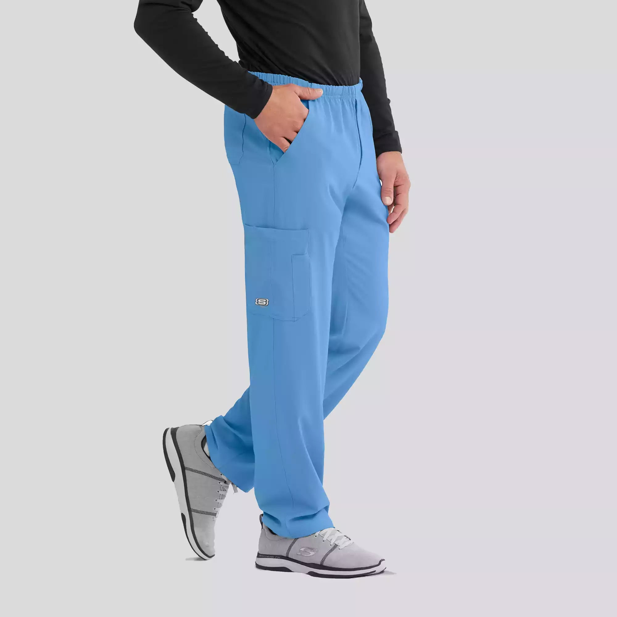 Men's Cargo Scrub Pant with Drawstring Elastic Waistband | SK0215