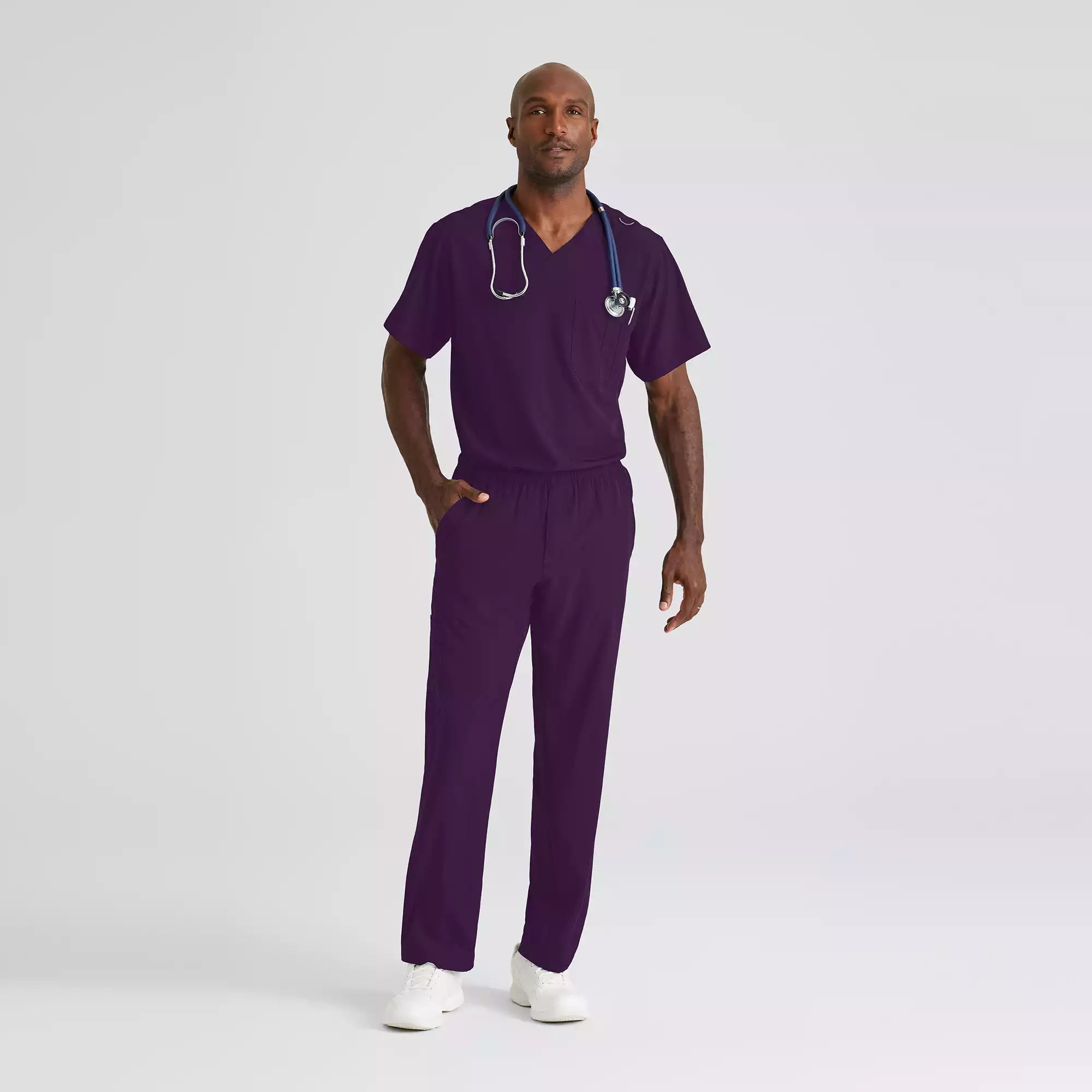 Men's Cargo Scrub Pant with Drawstring Elastic Waistband | SK0215