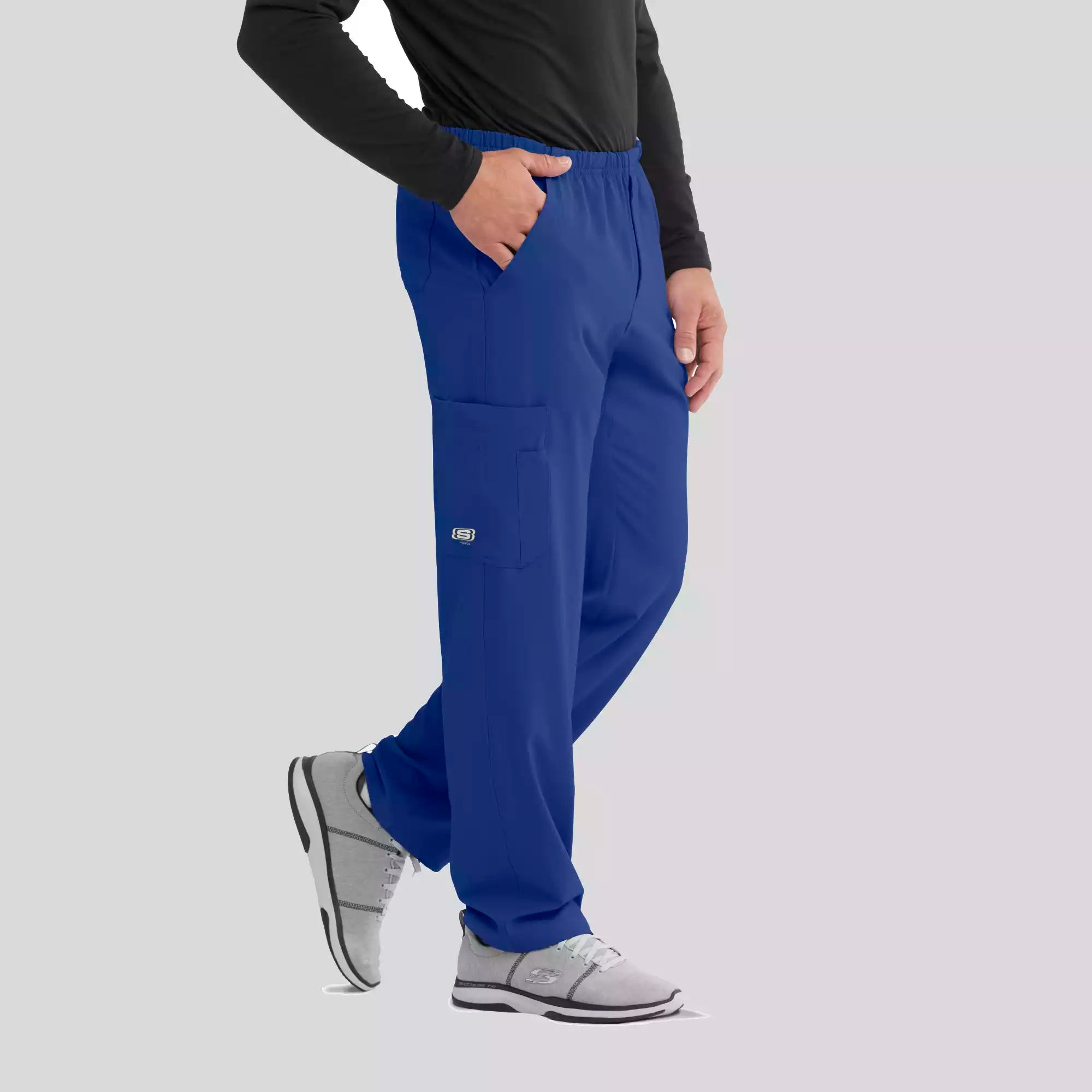 Men's Cargo Scrub Pant with Drawstring Elastic Waistband | SK0215