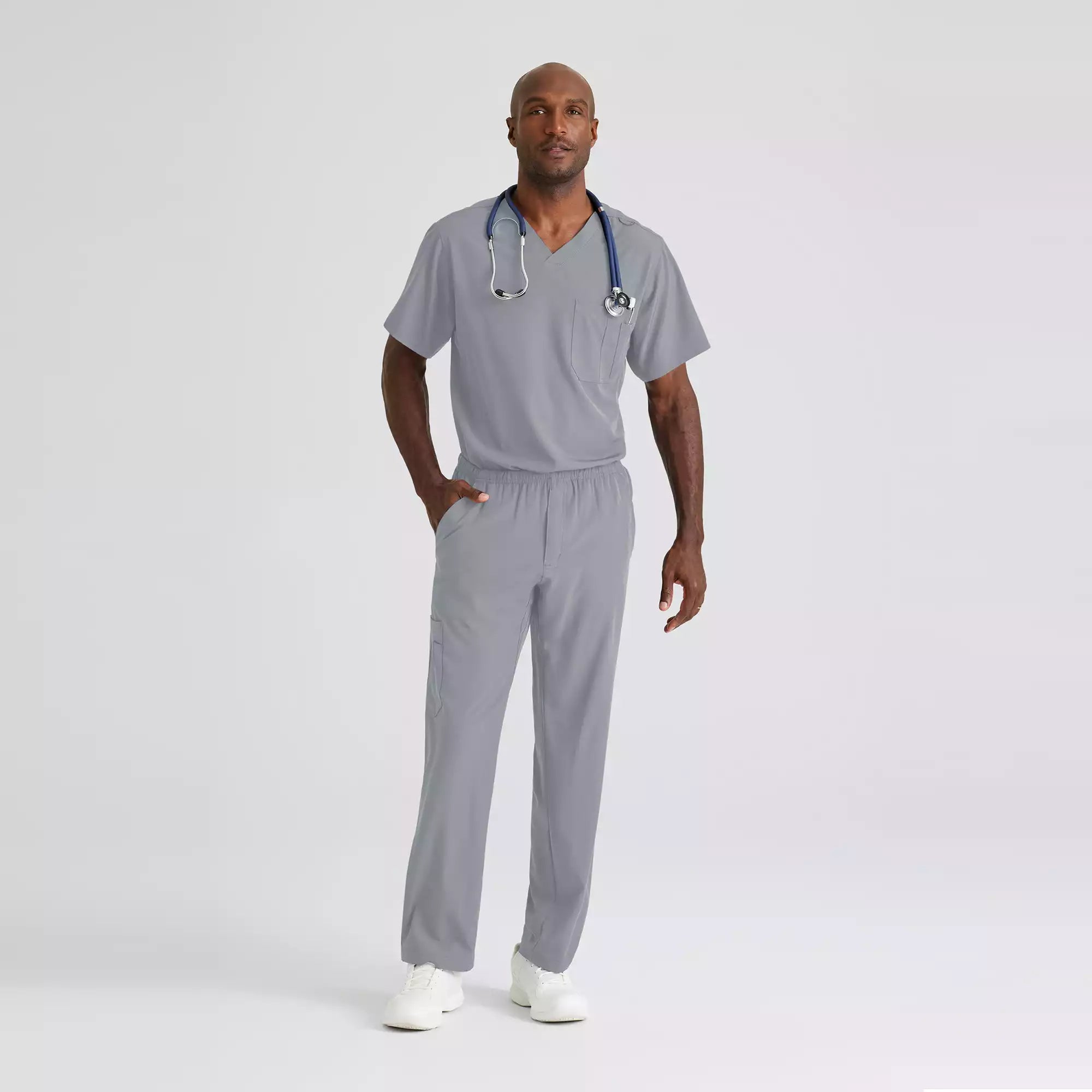 Men's Cargo Scrub Pant with Drawstring Elastic Waistband | SK0215