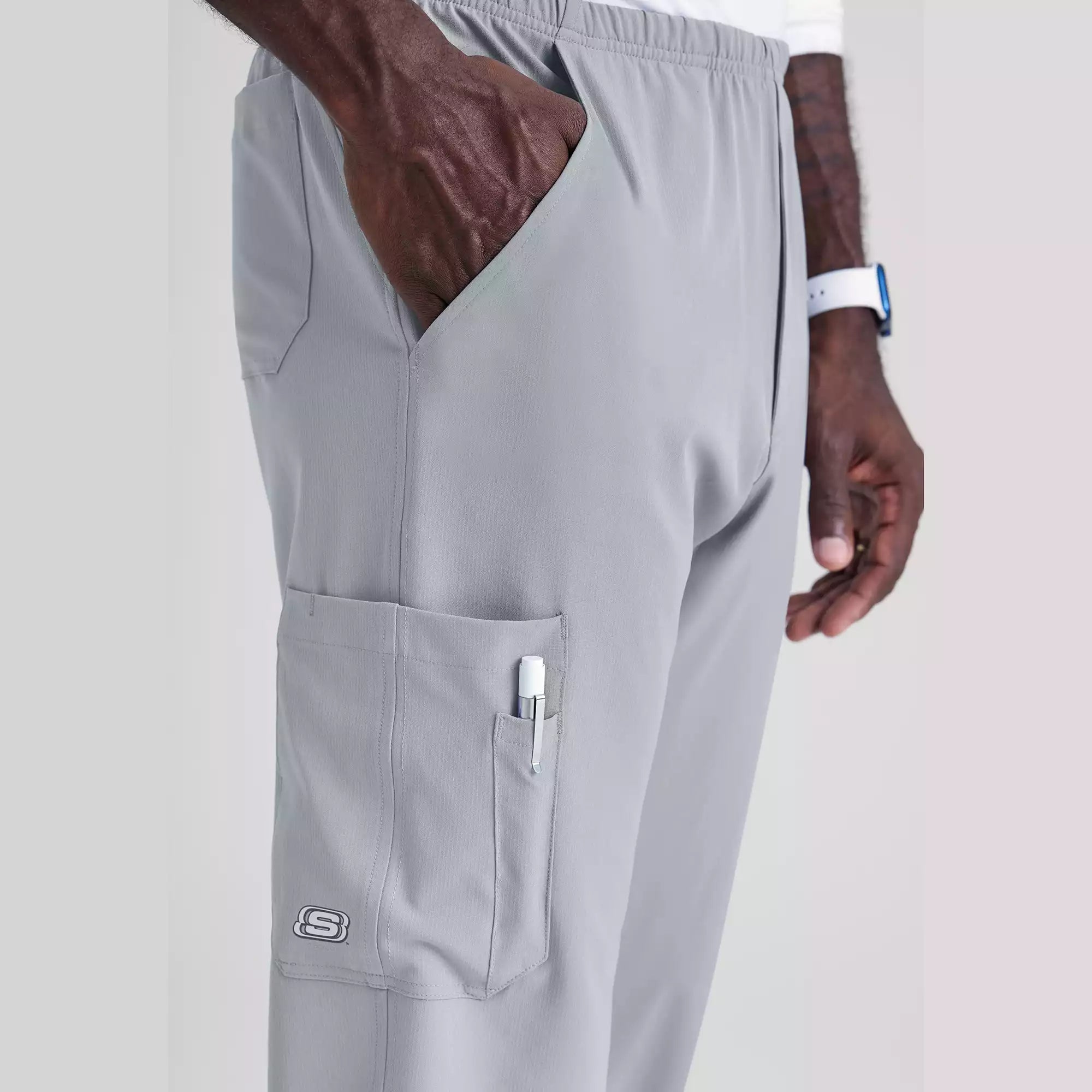 Men's Cargo Scrub Pant with Drawstring Elastic Waistband | SK0215