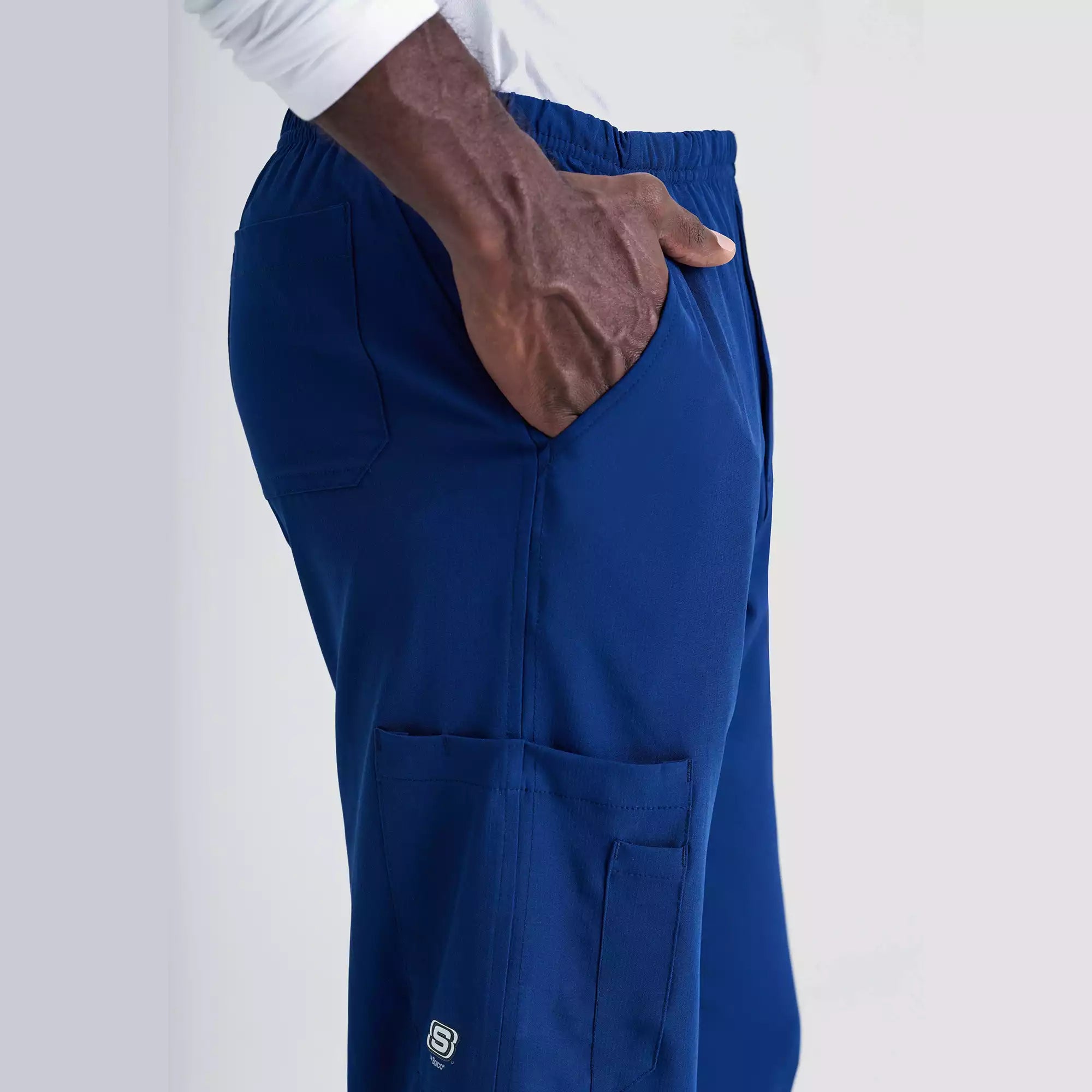 Men's Cargo Scrub Pant with Drawstring Elastic Waistband | SK0215
