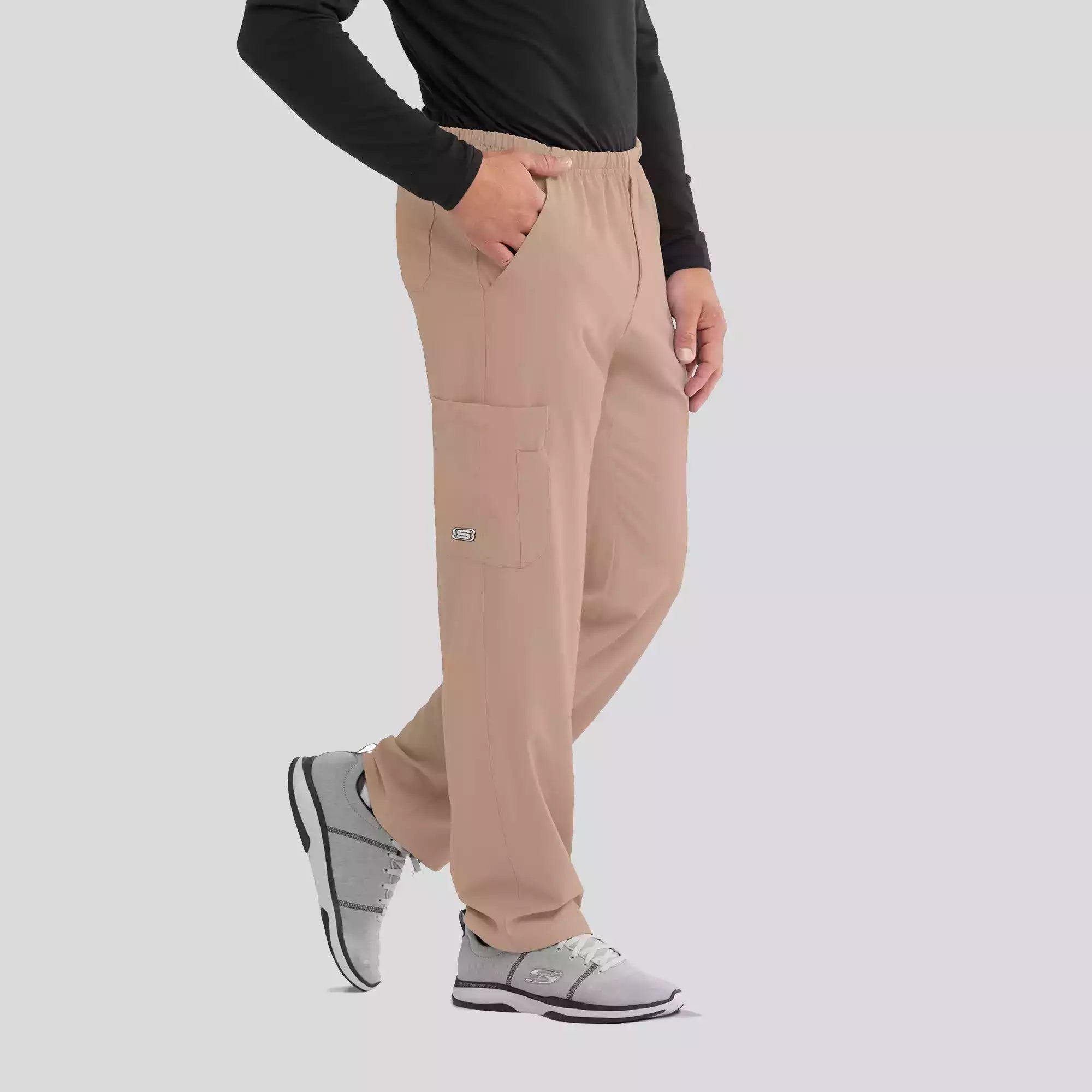 Men's Cargo Scrub Pant with Drawstring Elastic Waistband | SK0215