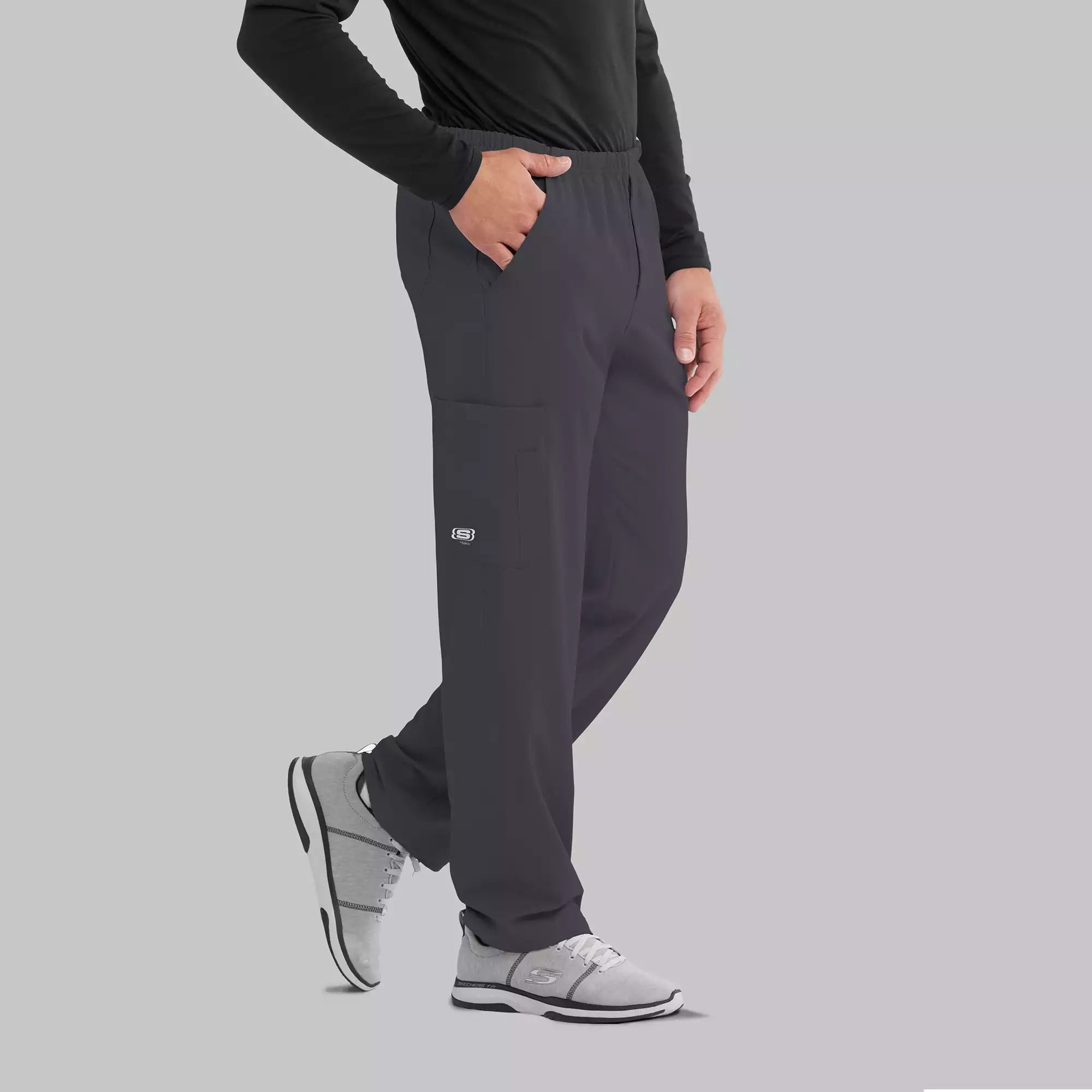 Men's Cargo Scrub Pant with Drawstring Elastic Waistband | SK0215