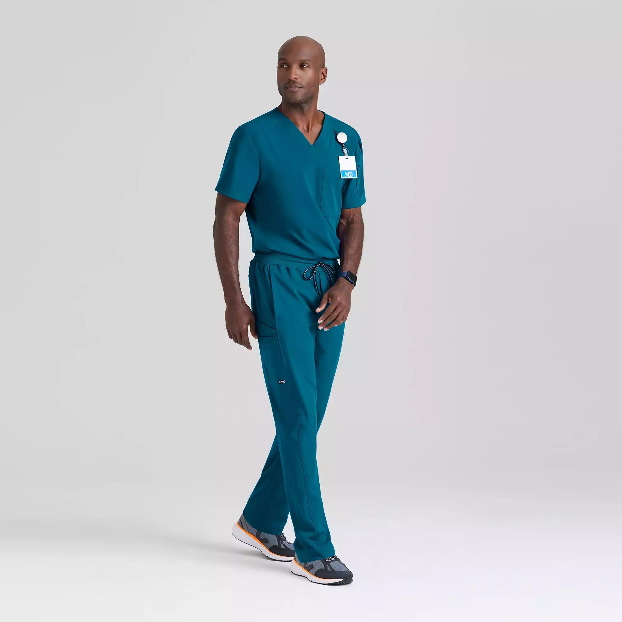 Men's Chest Pocket V-Neck Scrub Top | GRST079