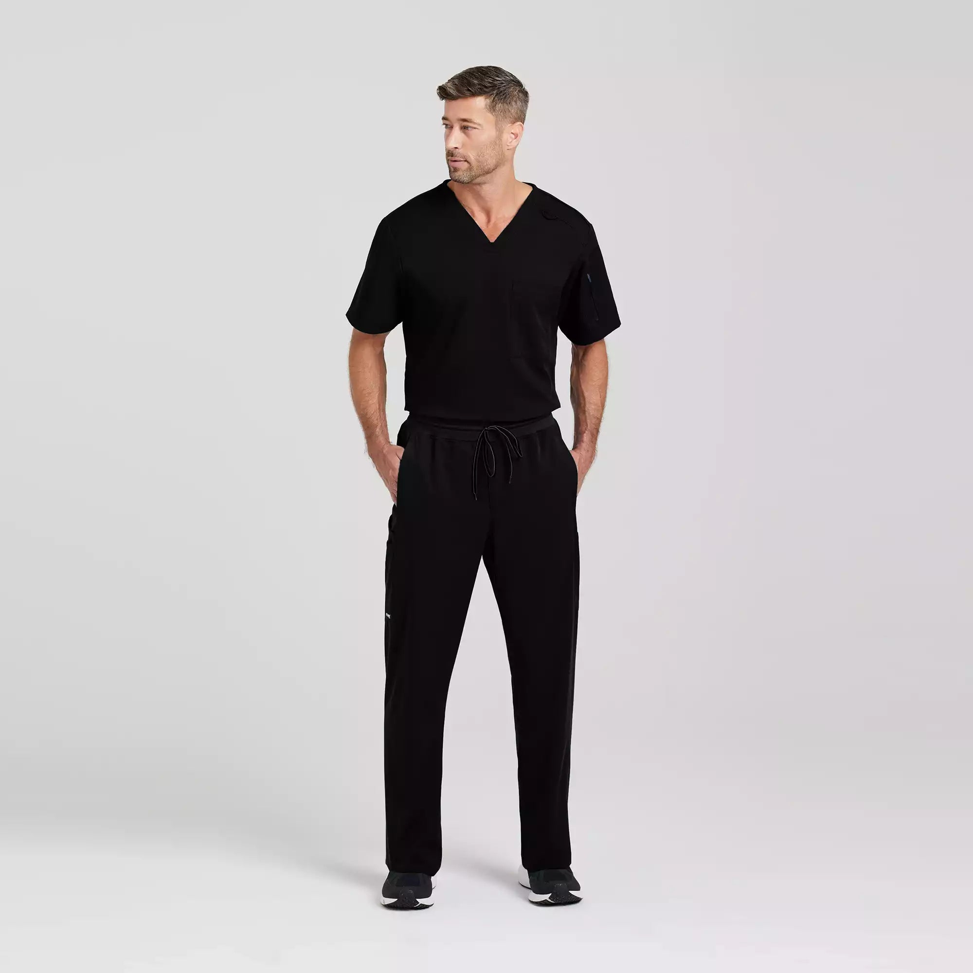 Men's Chest Pocket V-Neck Scrub Top | GRST079